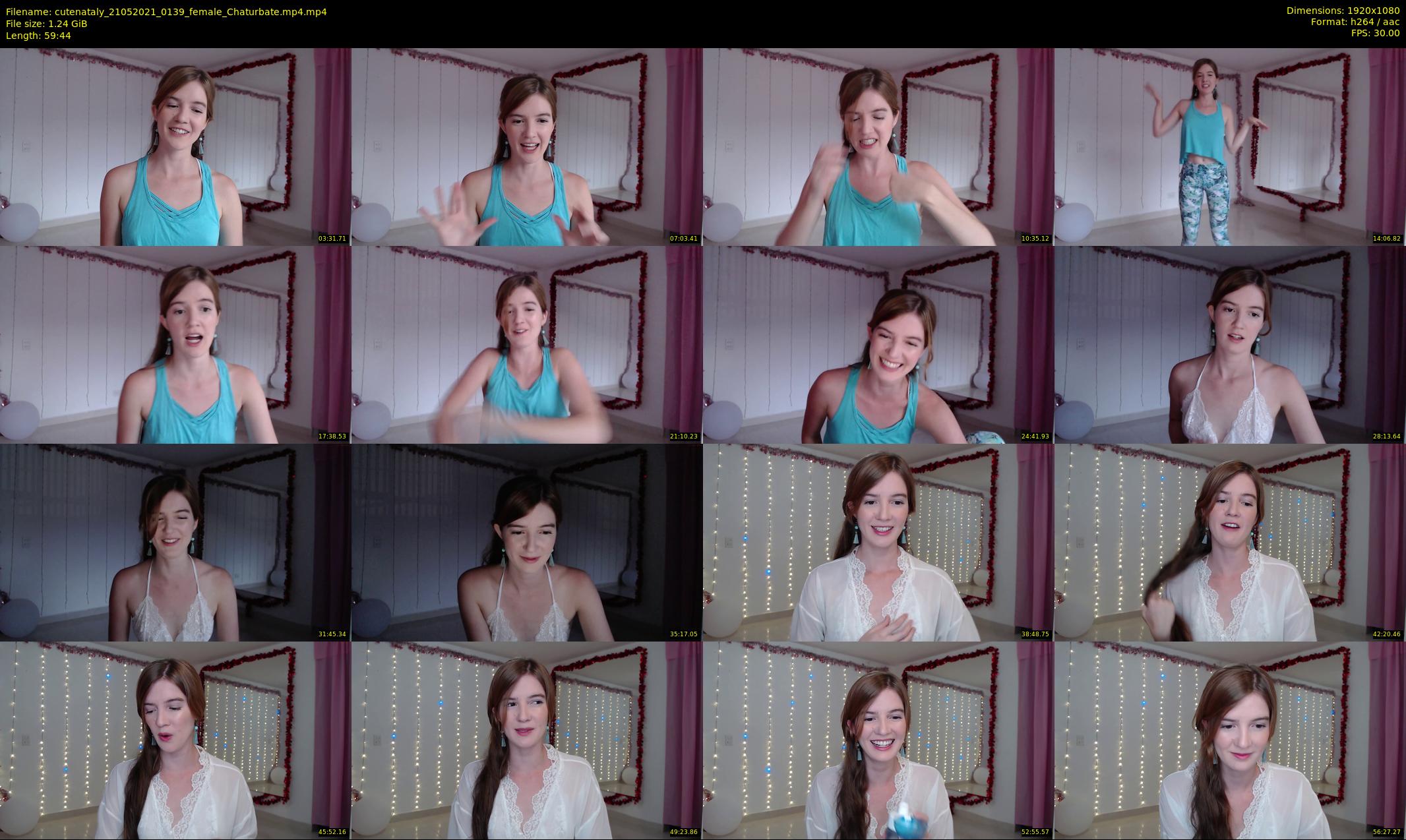 cutenataly — 60 minute Chaturbate female cam show recording, 1080p, May 21, 2021