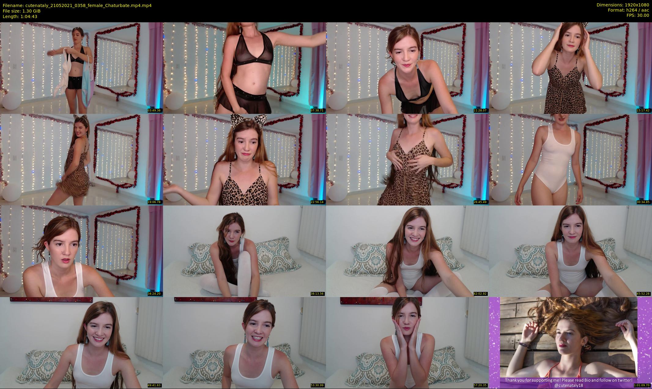 cutenataly — 65 minute Chaturbate female cam show recording, 1080p, May 21, 2021