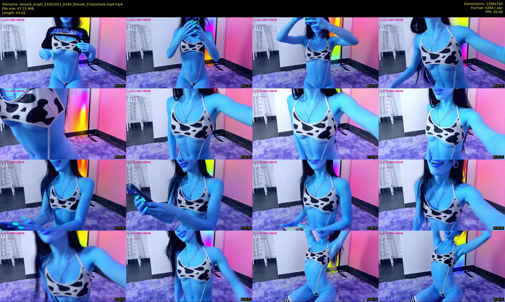 daaark_angel — 4 minute Chaturbate female cam show recording, 720p, May 21, 2021
