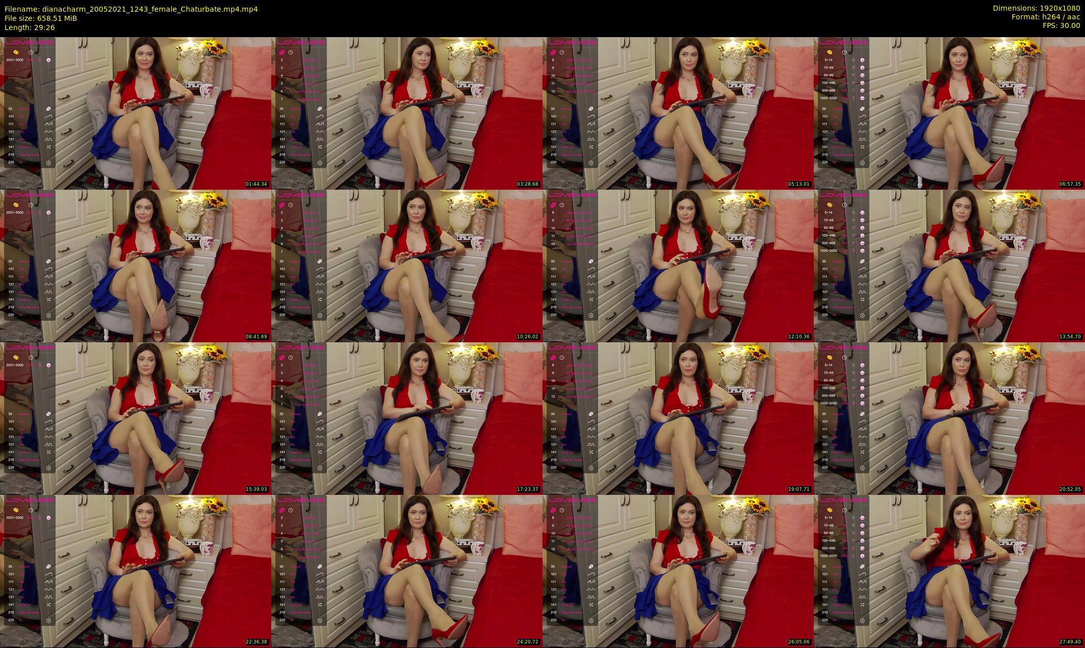 dianacharm — 30 minute Chaturbate female cam show recording, 1080p, May 20, 2021