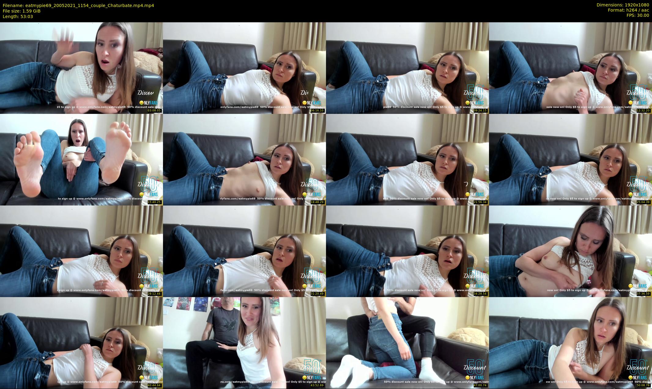 eatmypie69 — 54 minute Chaturbate female cam show recording, 1080p, May 20, 2021