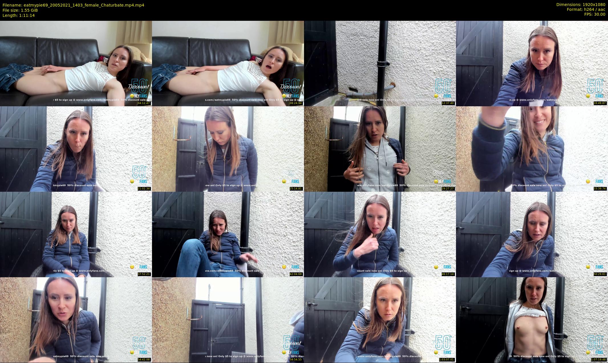eatmypie69 — 72 minute Chaturbate female cam show recording, 1080p, May 20, 2021