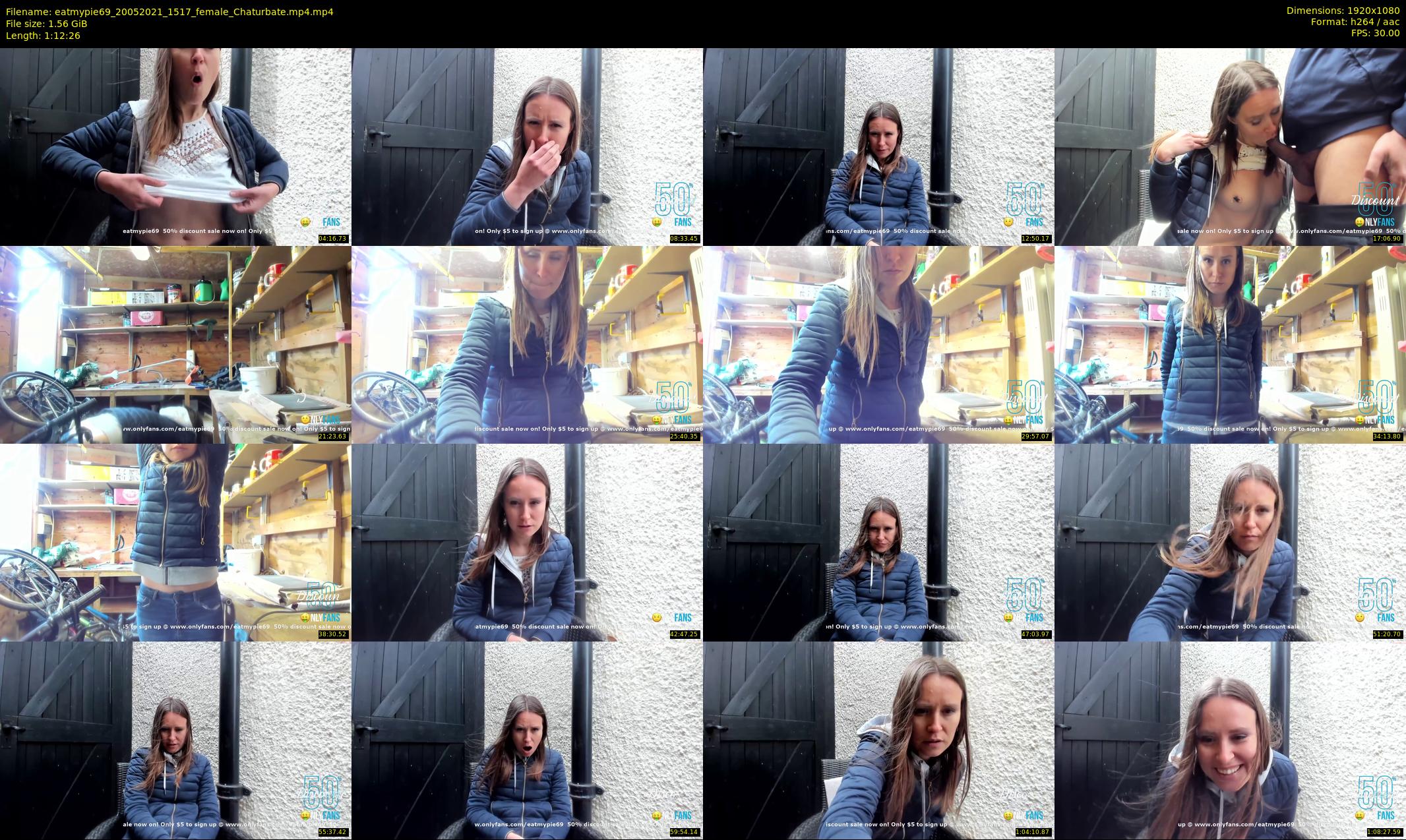 eatmypie69 — 73 minute Chaturbate female cam show recording, 1080p, May 20, 2021