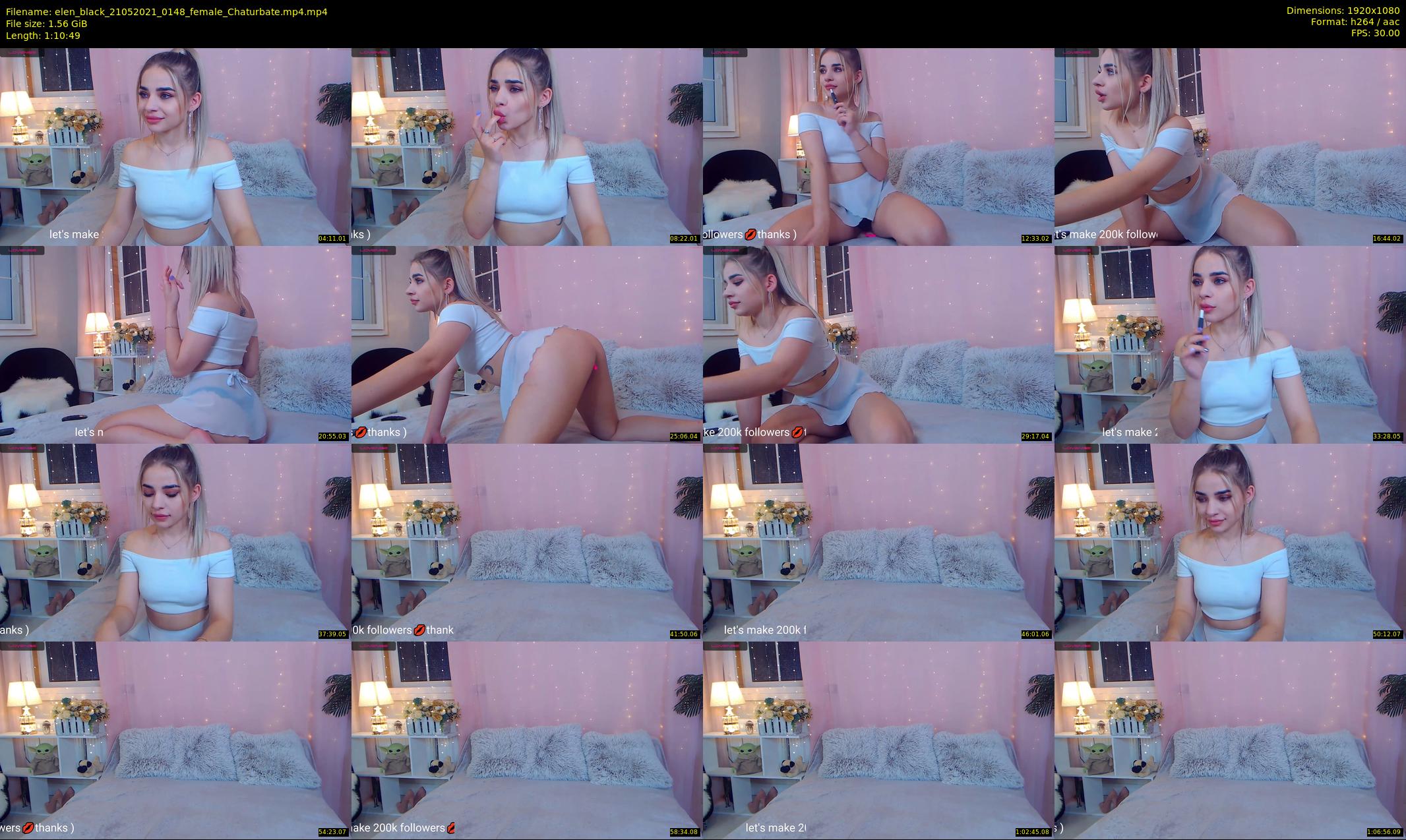 elen_black — 71 minute Chaturbate female cam show recording, 1080p, May 21, 2021