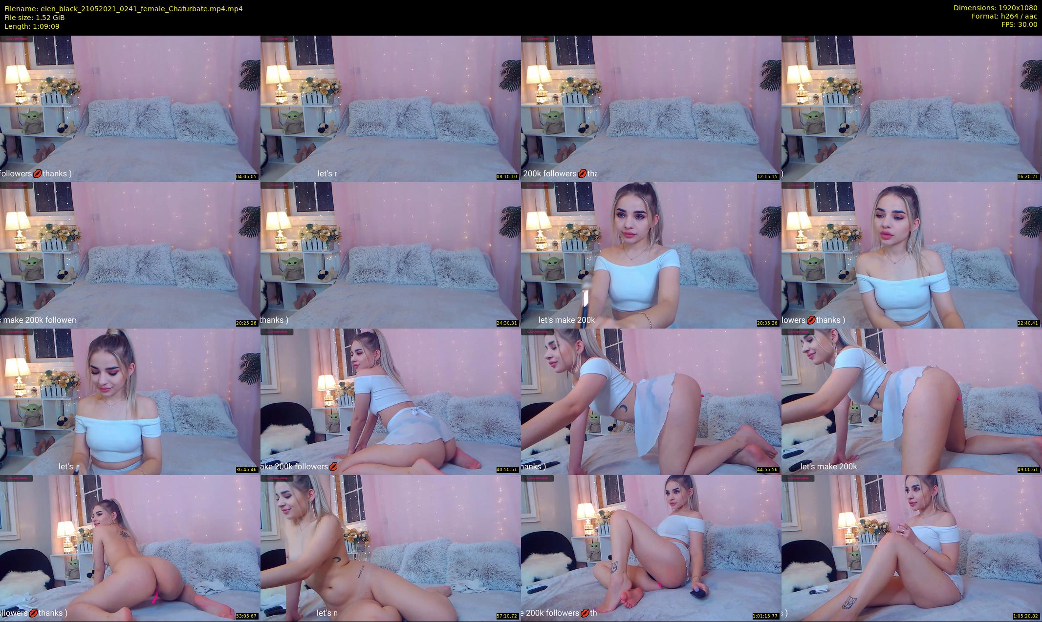 elen_black — 70 minute Chaturbate female cam show recording, 1080p, May 21, 2021