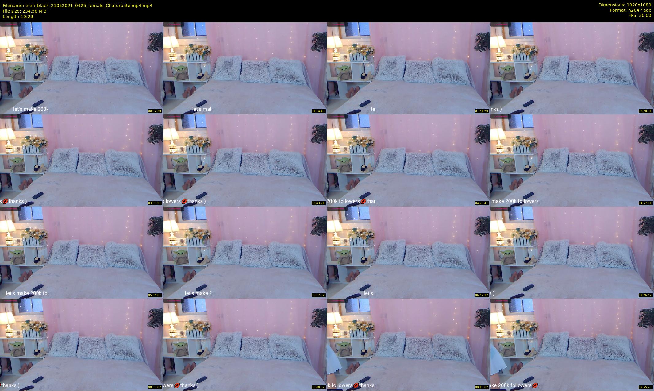 elen_black — 11 minute Chaturbate female cam show recording, 1080p, May 21, 2021
