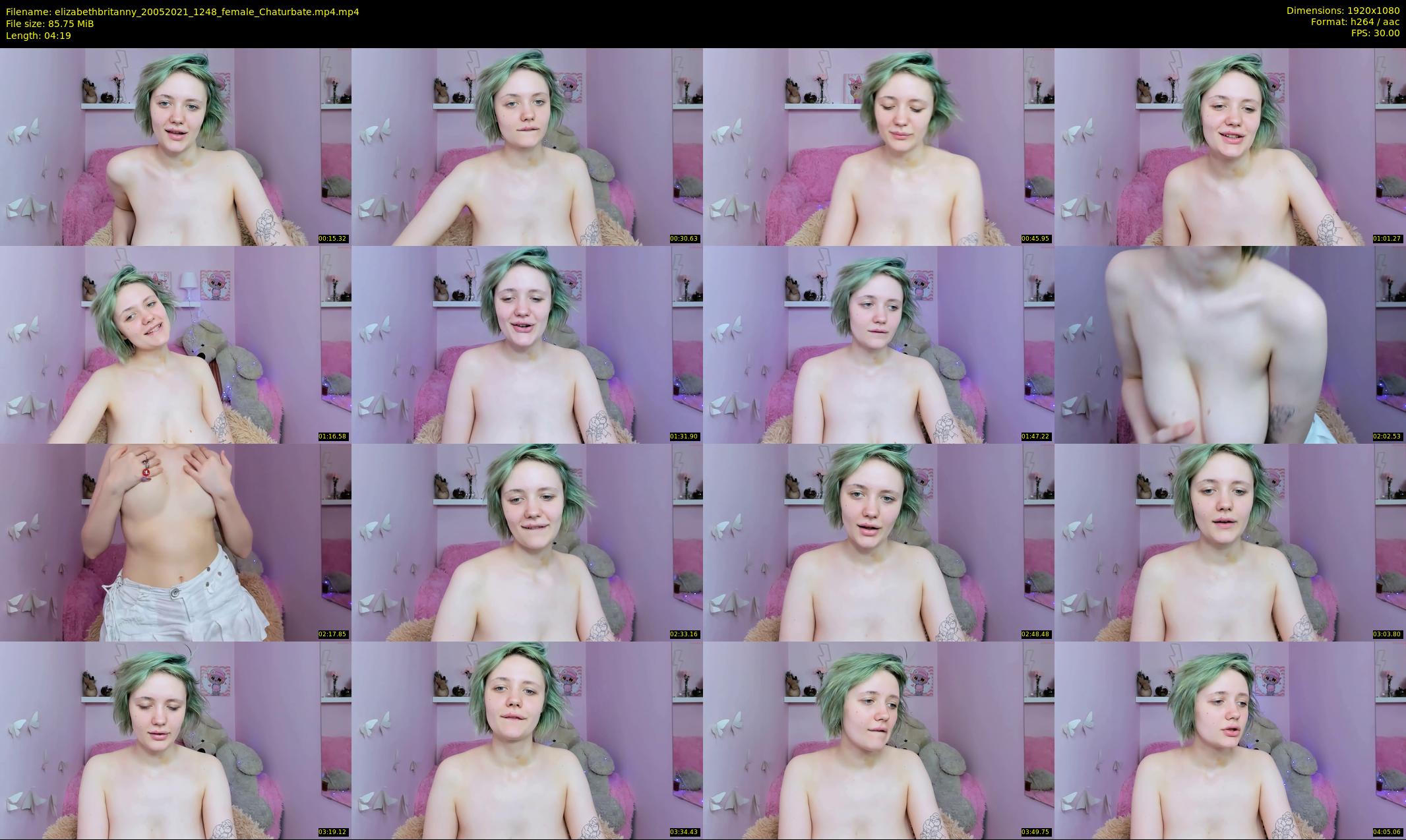 elizabethbritanny — 5 minute Chaturbate female cam show recording, 1080p, May 20, 2021