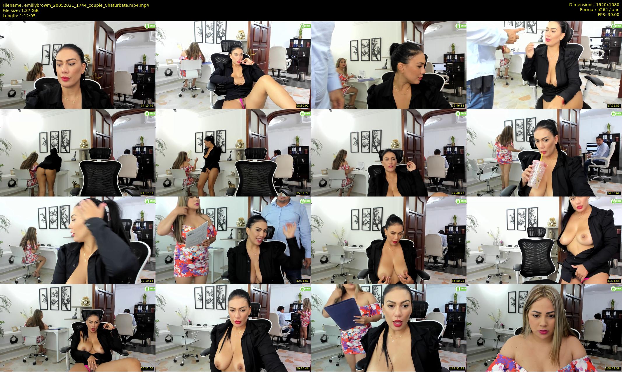 emillybrowm — 73 minute Chaturbate couple cam show recording, 1080p, May 20, 2021