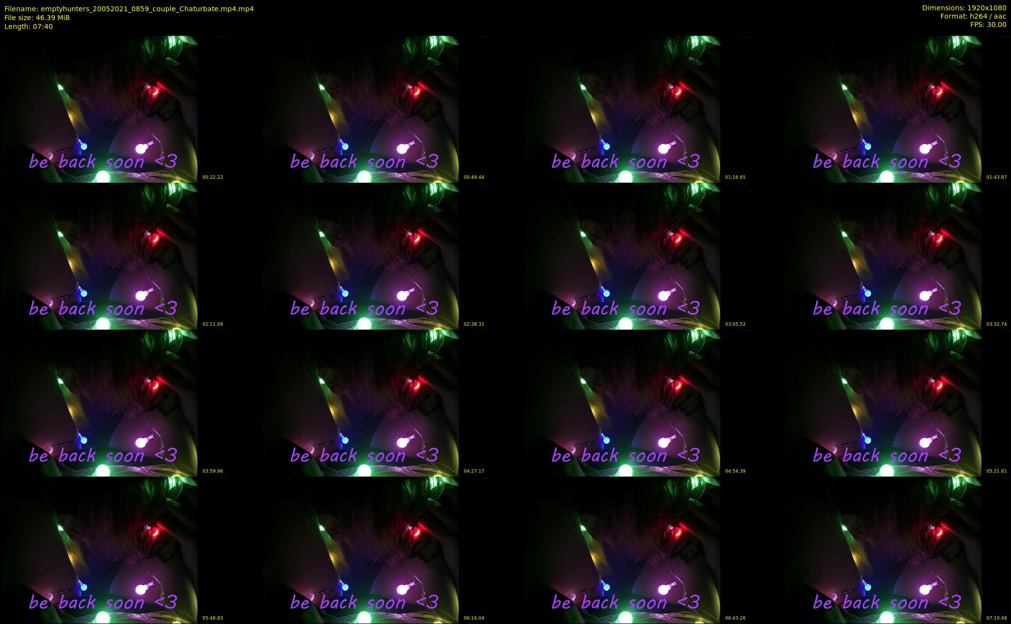 emptyhunters — 8 minute Chaturbate couple cam show recording, 1080p, May 20, 2021
