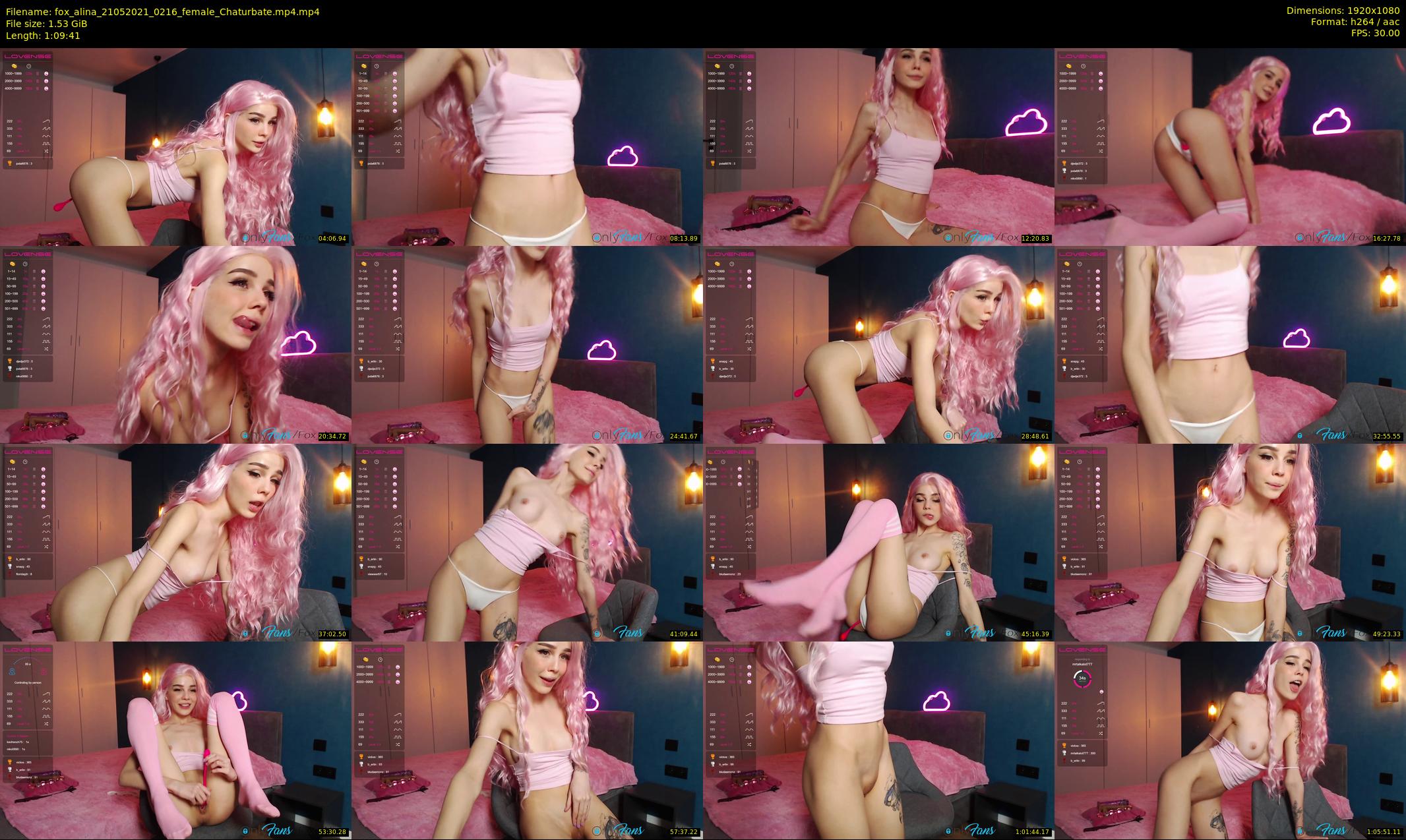 fox_alina — 70 minute Chaturbate female cam show recording, 1080p, May 21, 2021