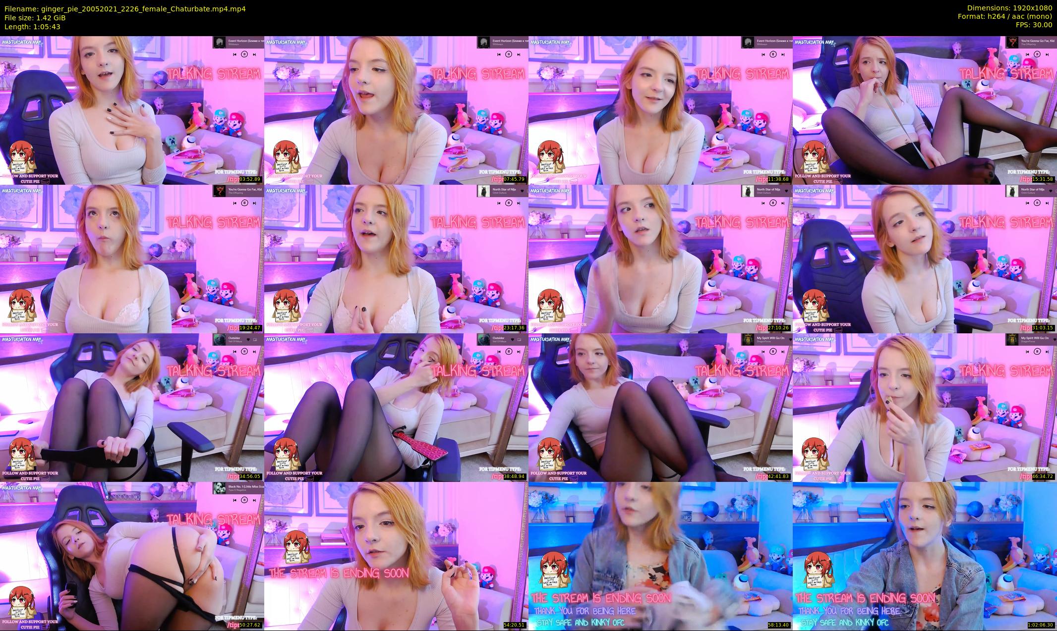 ginger_pie — 66 minute Chaturbate female cam show recording, 1080p, May 20, 2021