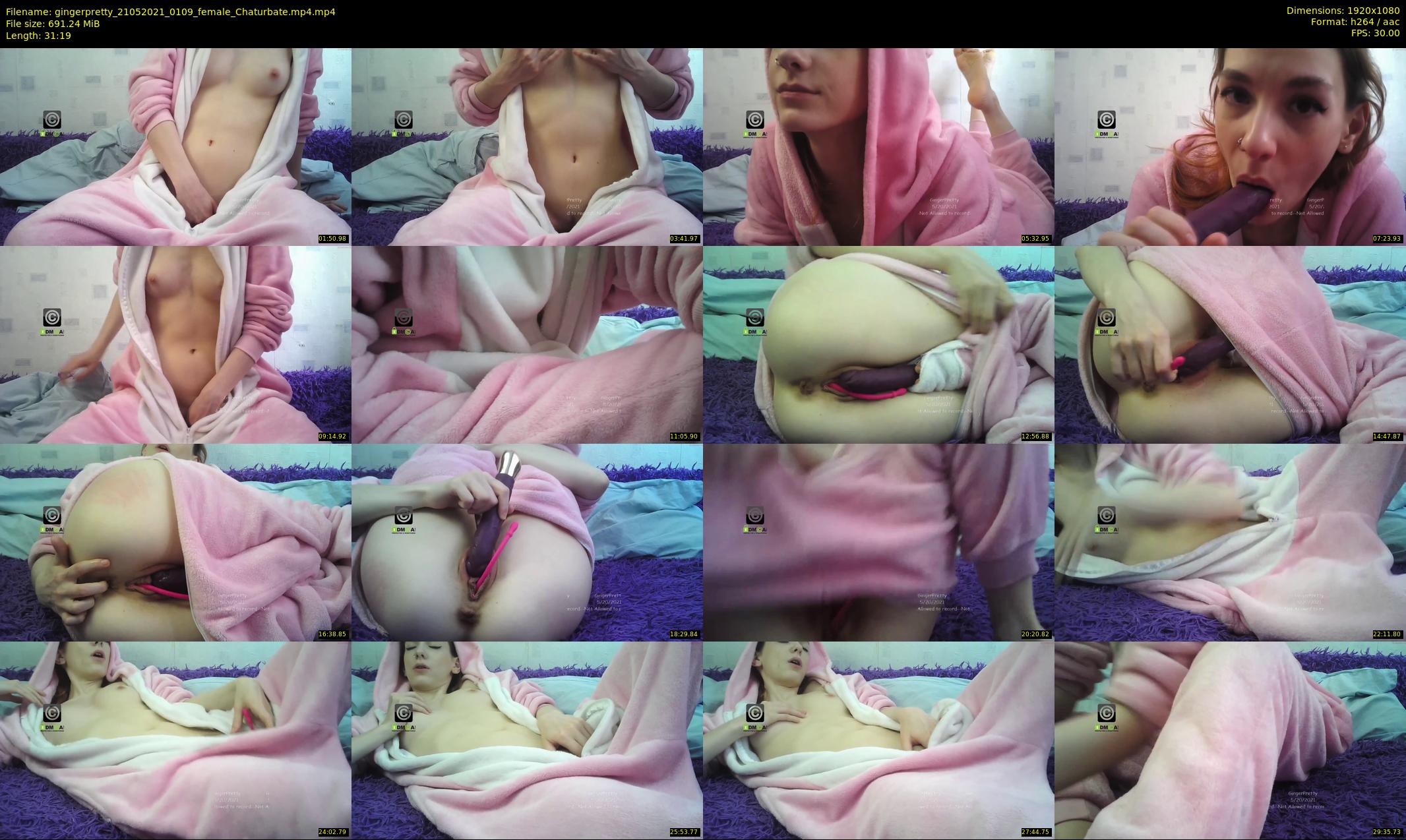 gingerpretty — 32 minute Chaturbate female cam show recording, 1080p, May 21, 2021
