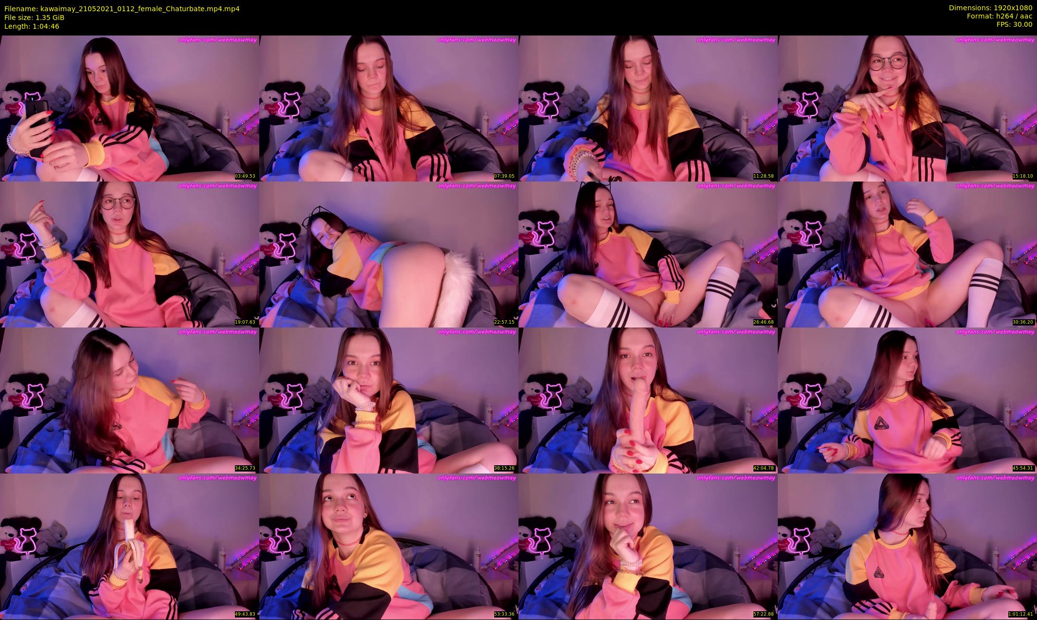 kawaimay — 65 minute Chaturbate female cam show recording, 1080p, May 21, 2021