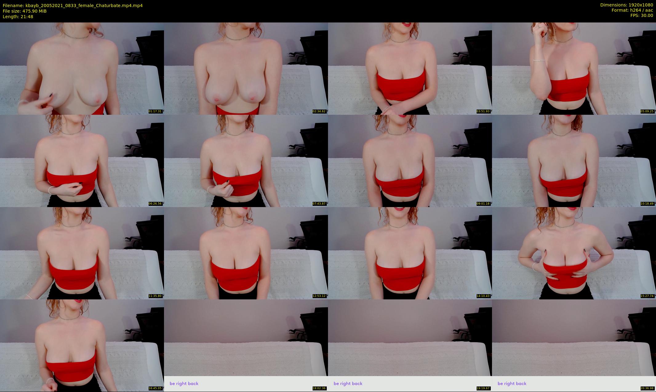 kbayb — 22 minute Chaturbate female cam show recording, 1080p, May 20, 2021