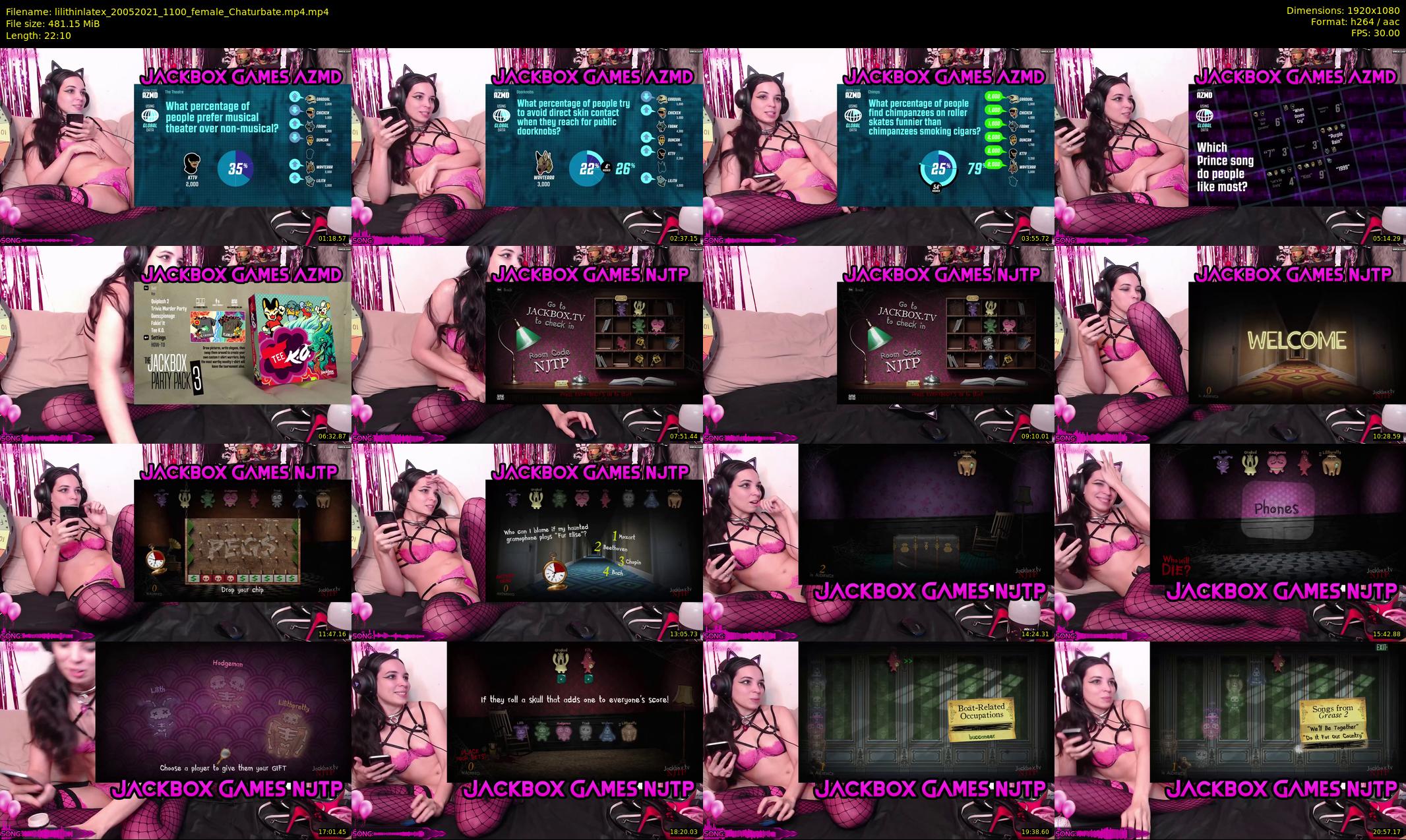 lilithinlatex — 23 minute Chaturbate female cam show recording, 1080p, May 20, 2021