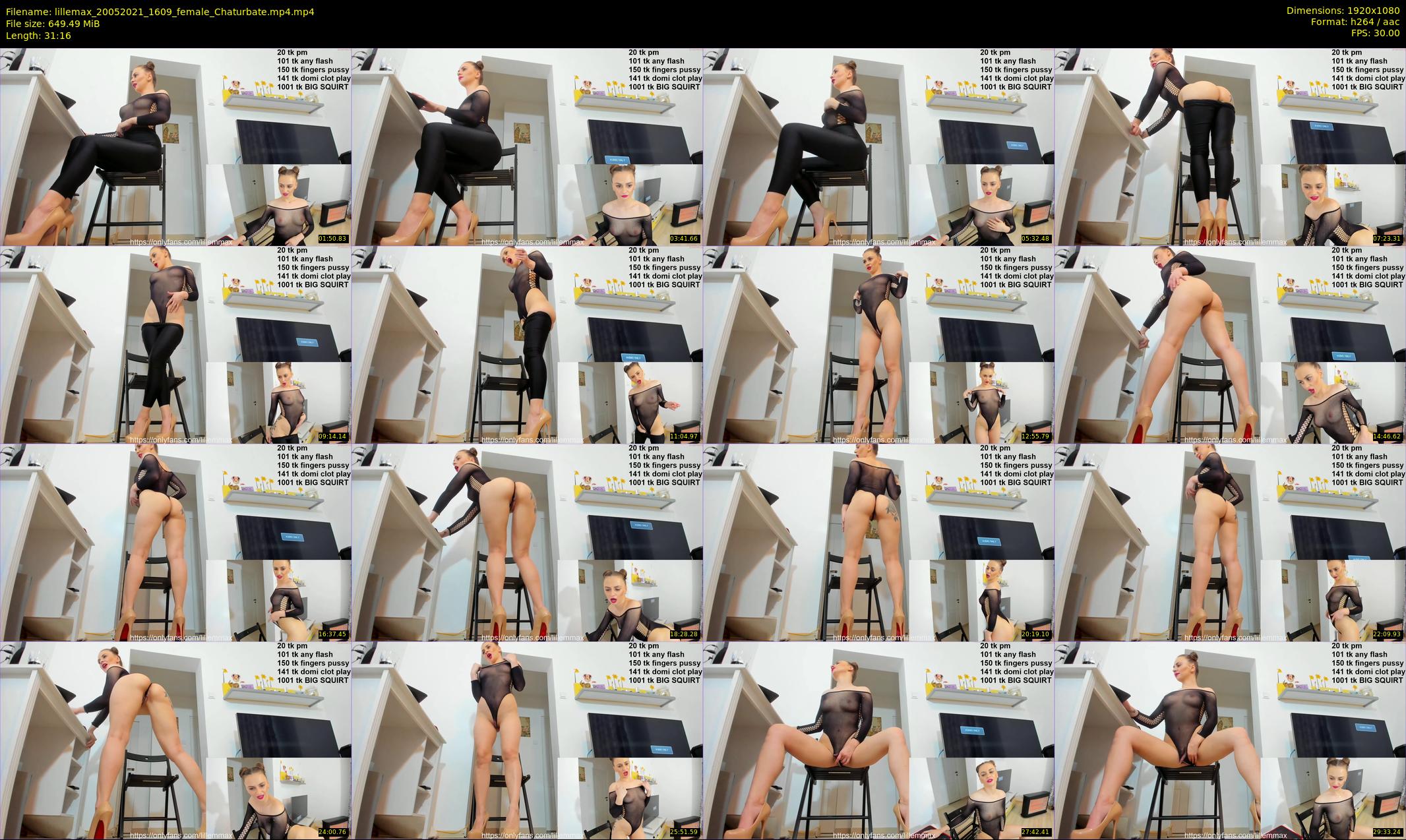 lillemax — 32 minute Chaturbate female cam show recording, 1080p, May 20, 2021