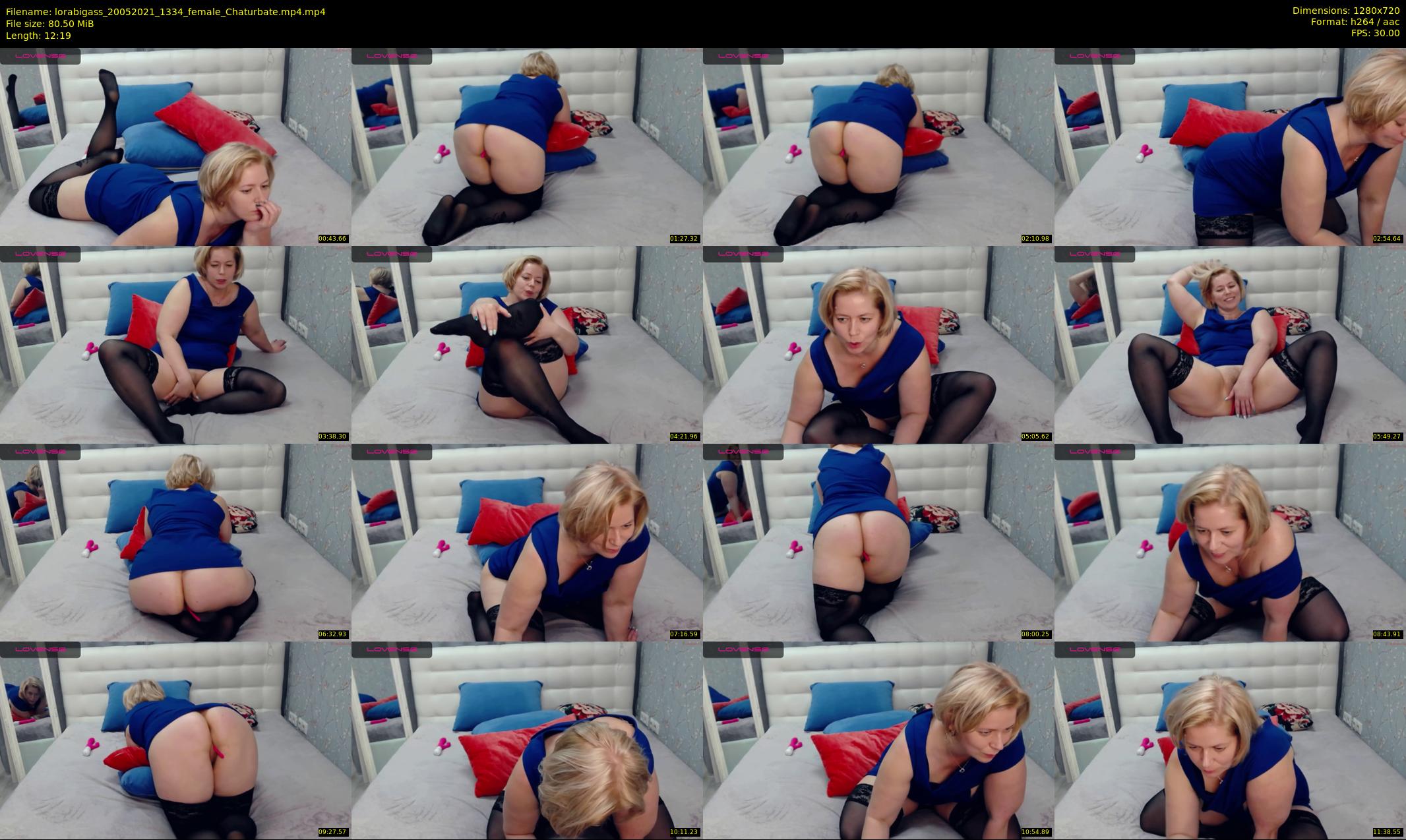 lorabigass — 13 minute Chaturbate female cam show recording, 720p, May 20, 2021