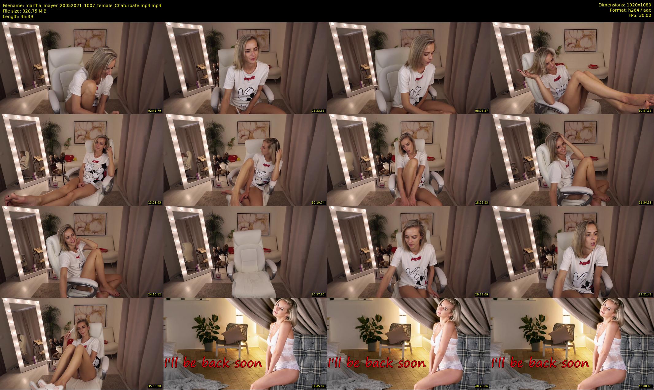 martha_mayer — 46 minute Chaturbate female cam show recording, 1080p, May 20, 2021