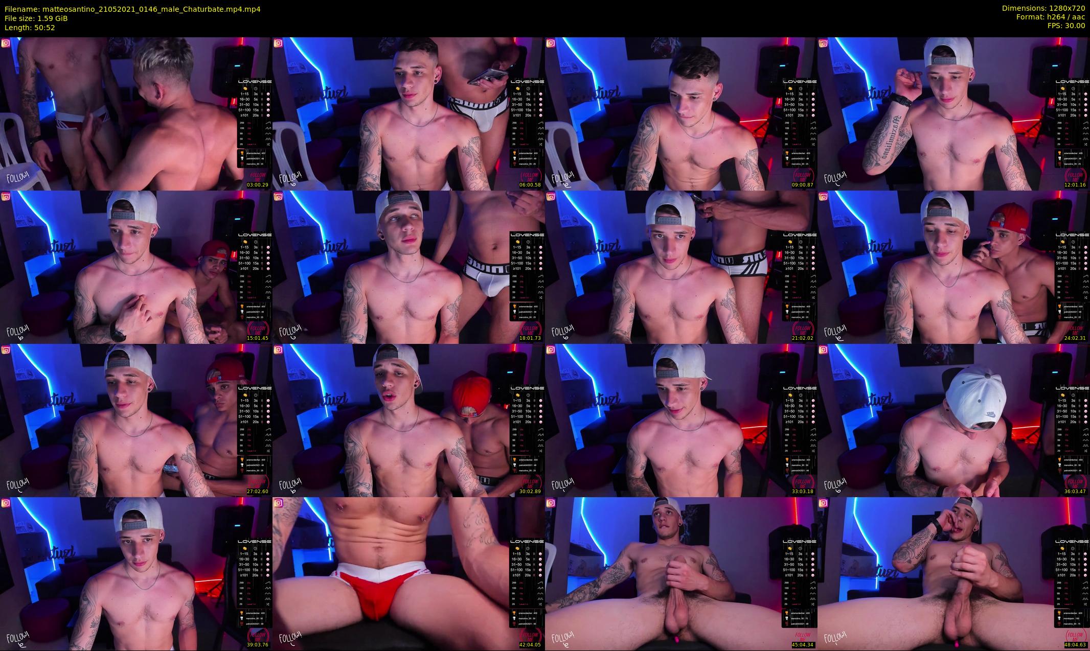 matteosantino — 51 minute Chaturbate male cam show recording, 720p, May 21, 2021