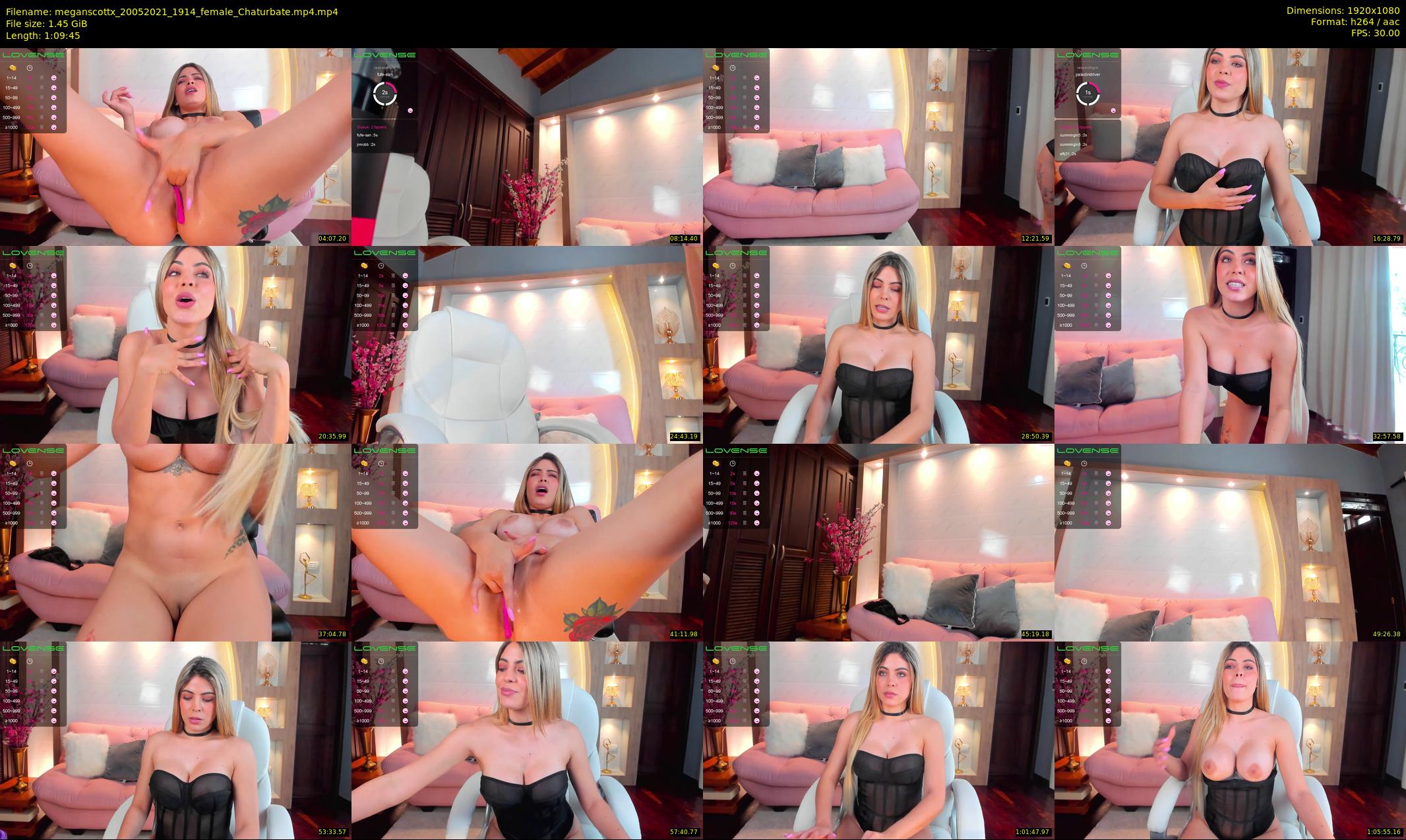 meganscottx — 70 minute Chaturbate female cam show recording, 1080p, May 20, 2021