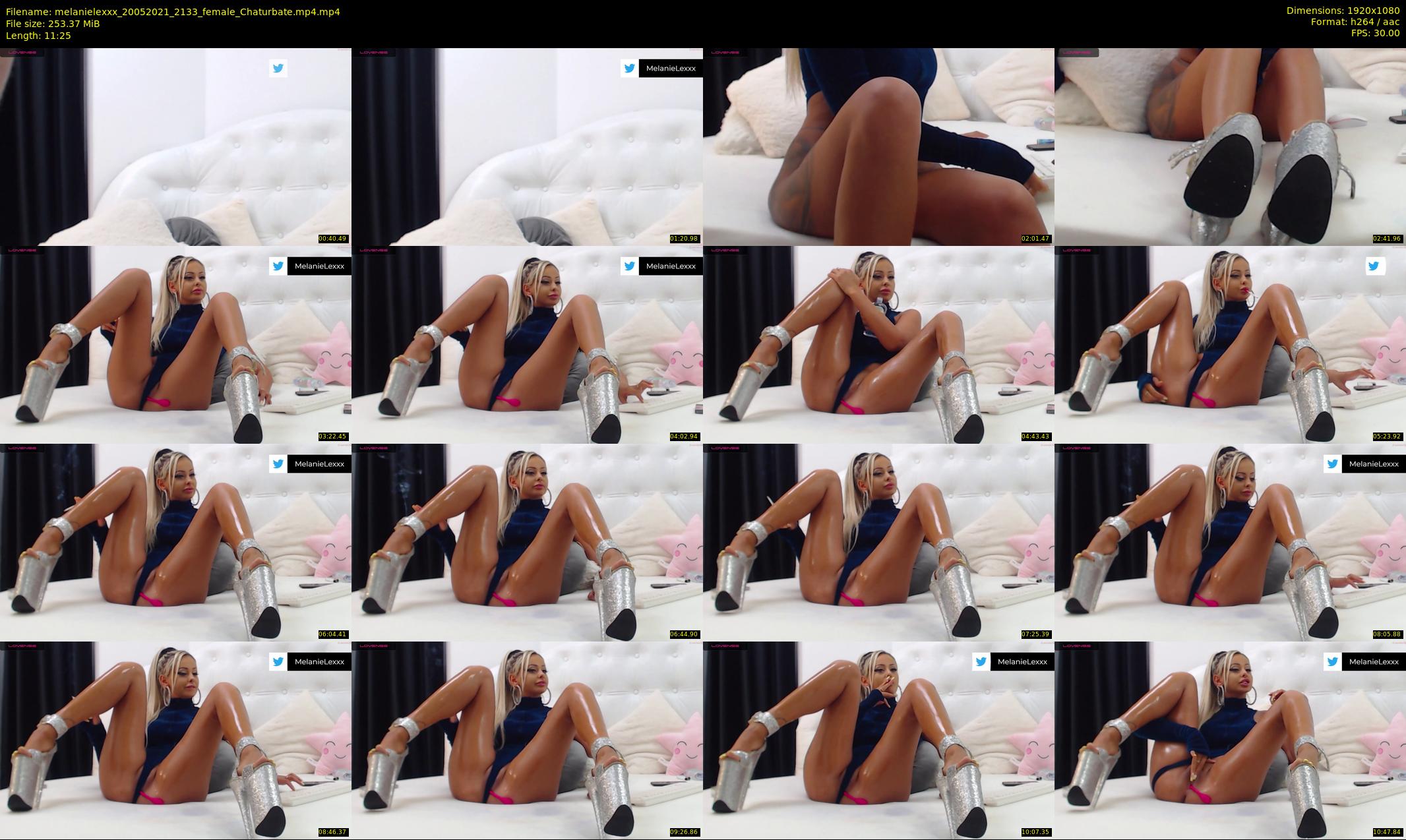 melanielexxx — 12 minute Chaturbate female cam show recording, 1080p, May 20, 2021