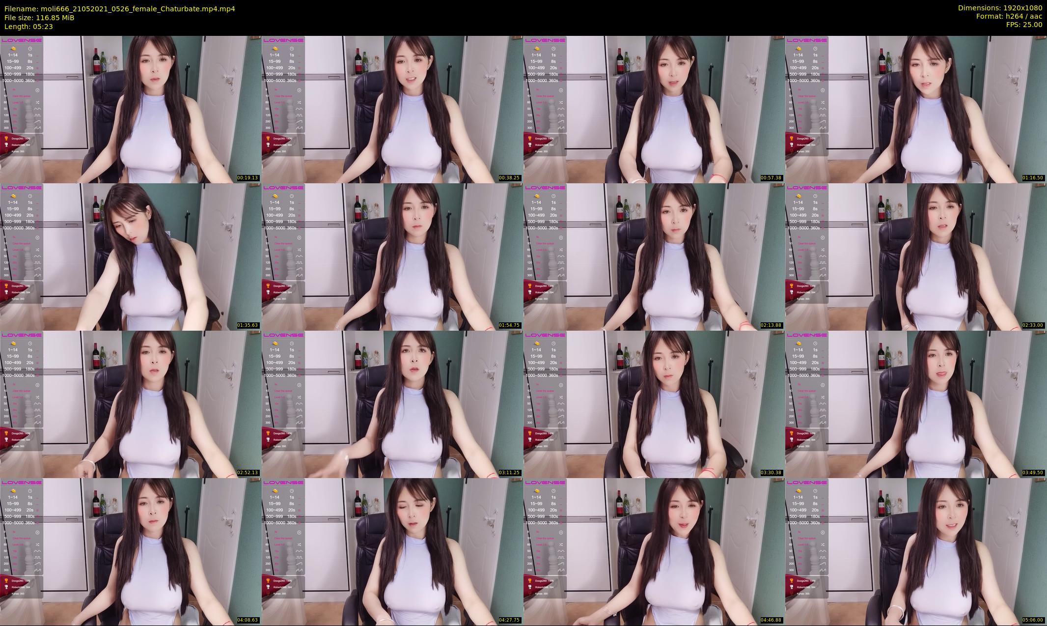 moli666 — 6 minute Chaturbate female cam show recording, 1080p, May 21, 2021