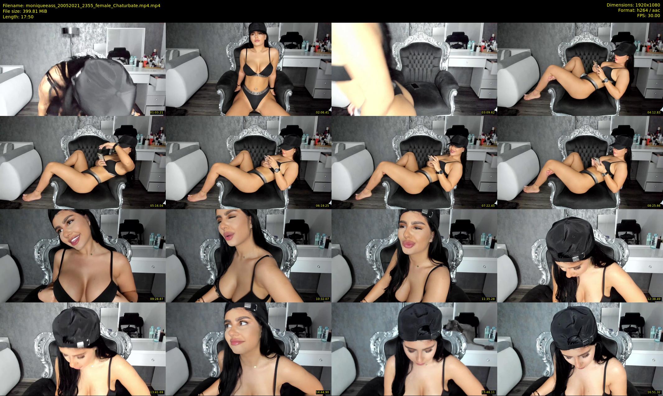 moniqueeass — 18 minute Chaturbate female cam show recording, 1080p, May 20, 2021
