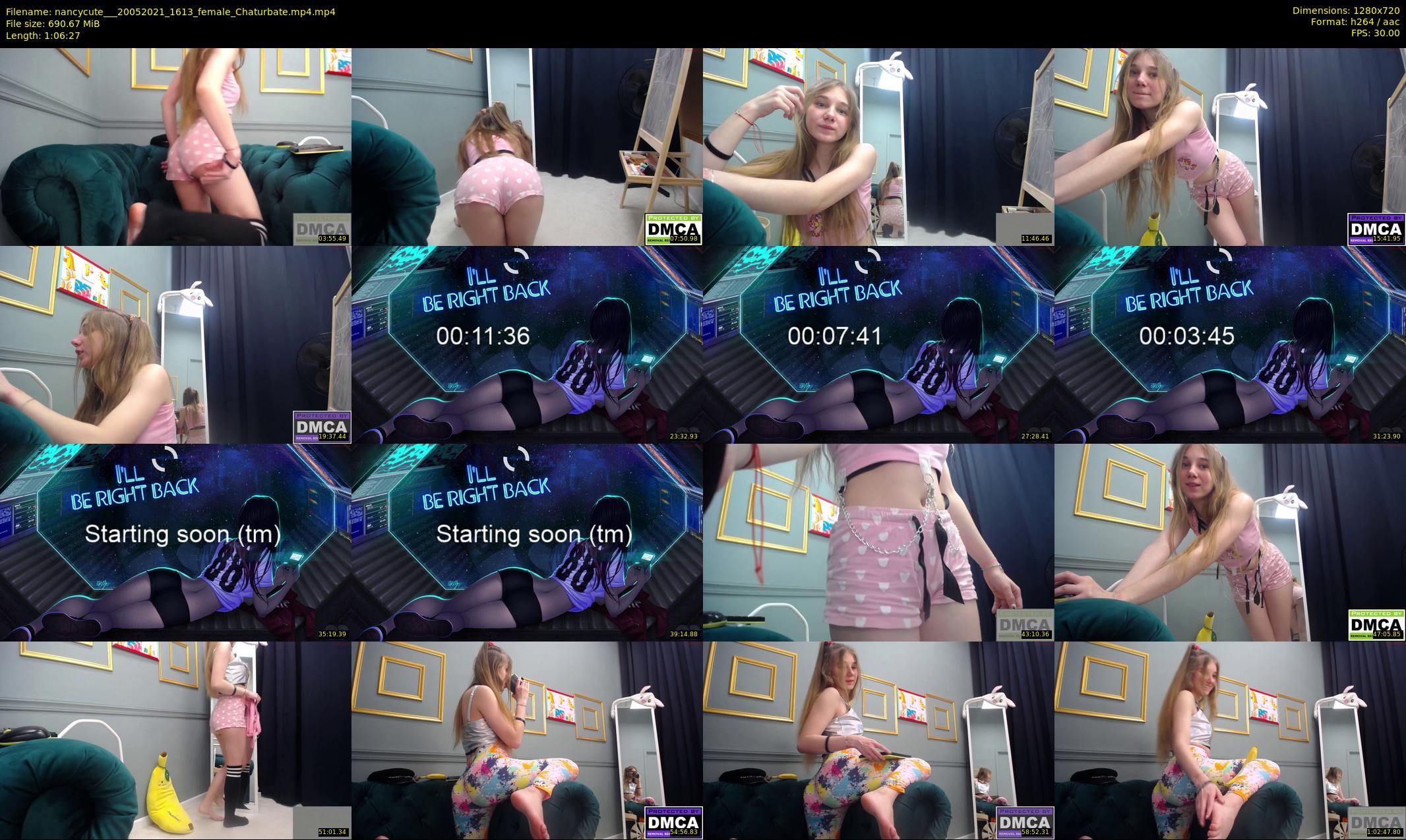 nancycute__ — 67 minute Chaturbate female cam show recording, 720p, May 20, 2021