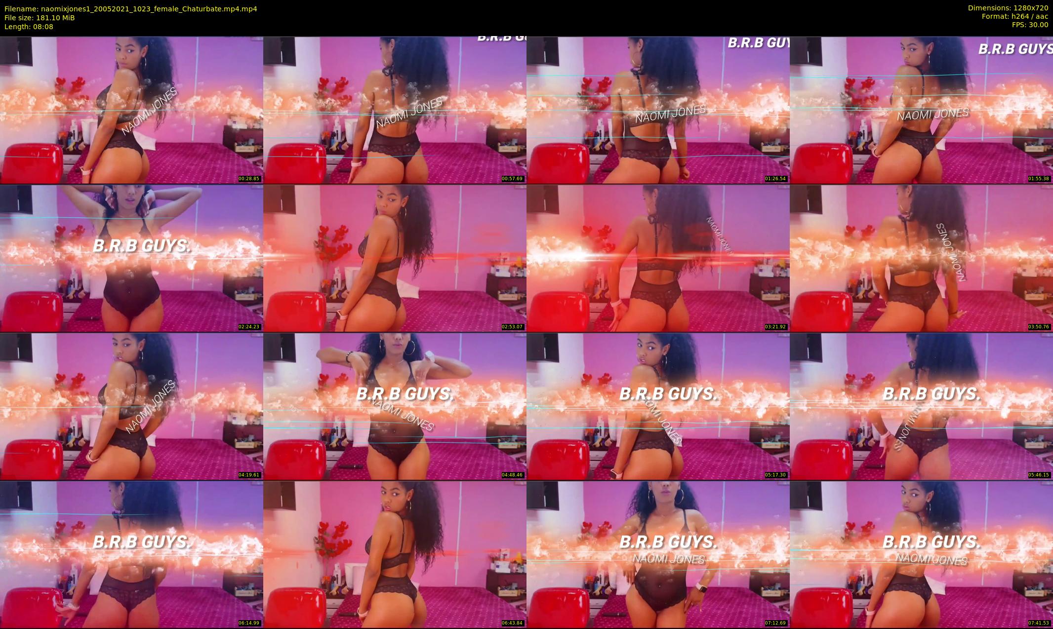 naomixjones1 — 9 minute Chaturbate female cam show recording, 720p, May 20, 2021