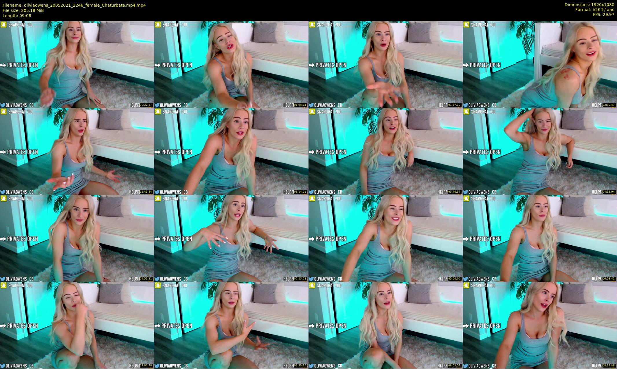 oliviaowens — 10 minute Chaturbate female cam show recording, 1080p, May 20, 2021