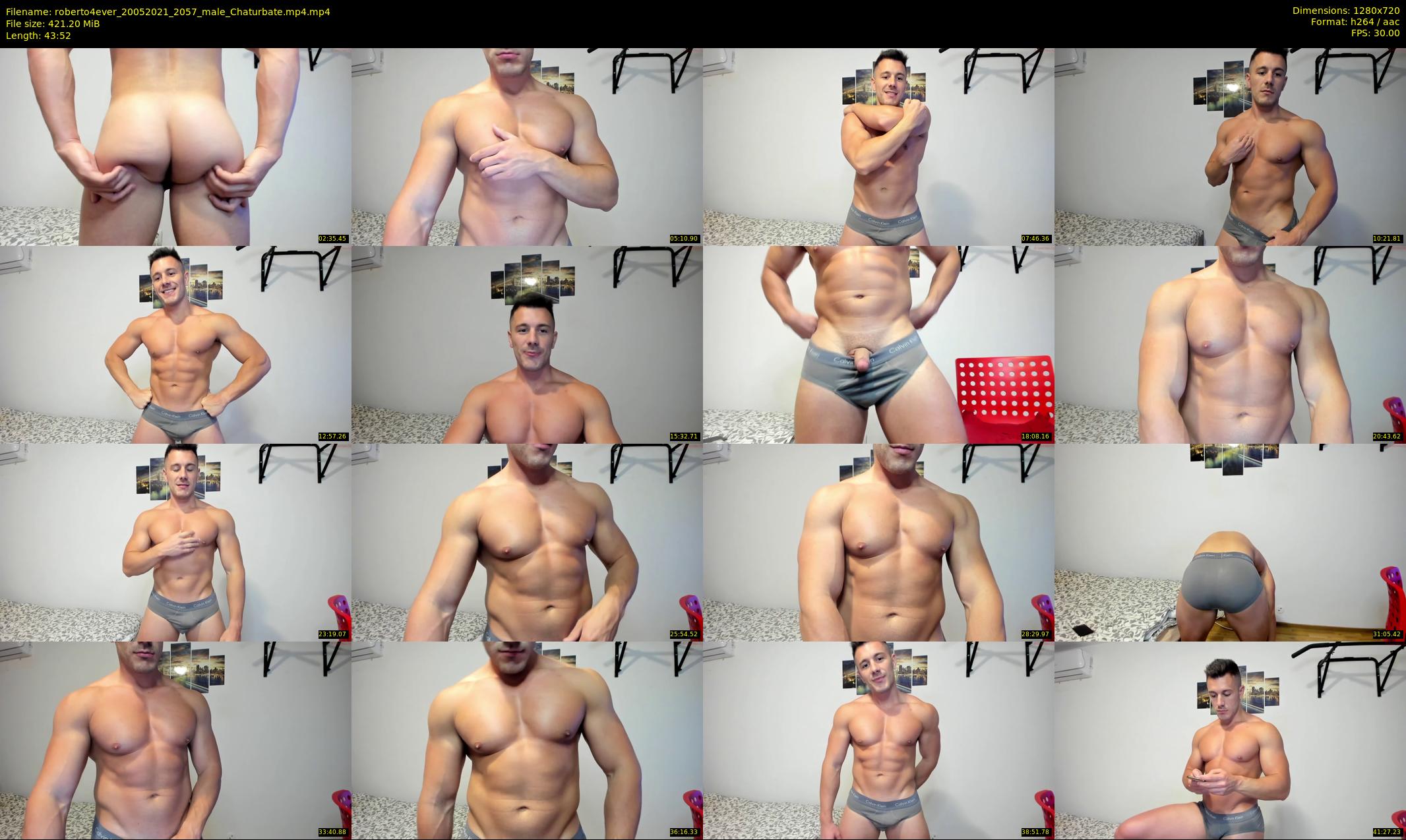 roberto4ever — 44 minute Chaturbate male cam show recording, 720p, May 20, 2021