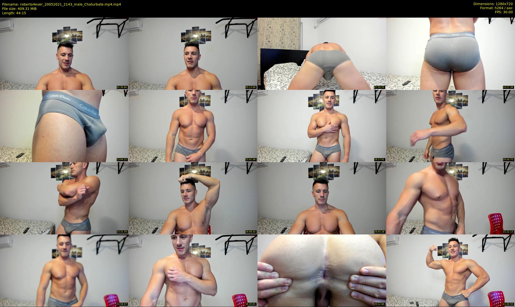 roberto4ever — 45 minute Chaturbate male cam show recording, 720p, May 20, 2021