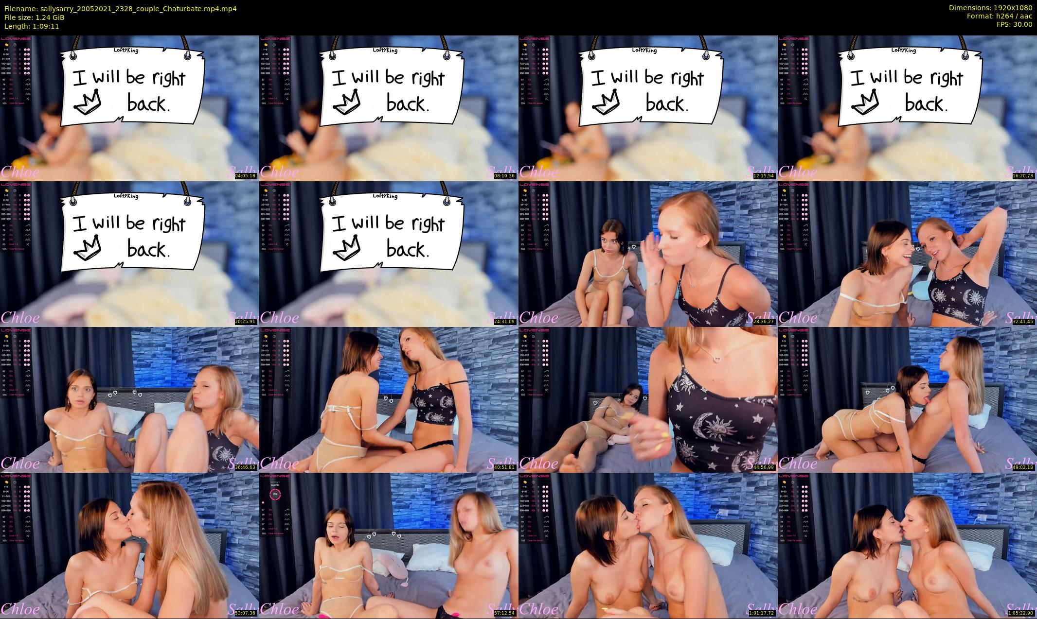 sallysarry — 70 minute Chaturbate couple cam show recording, 1080p, May 20, 2021