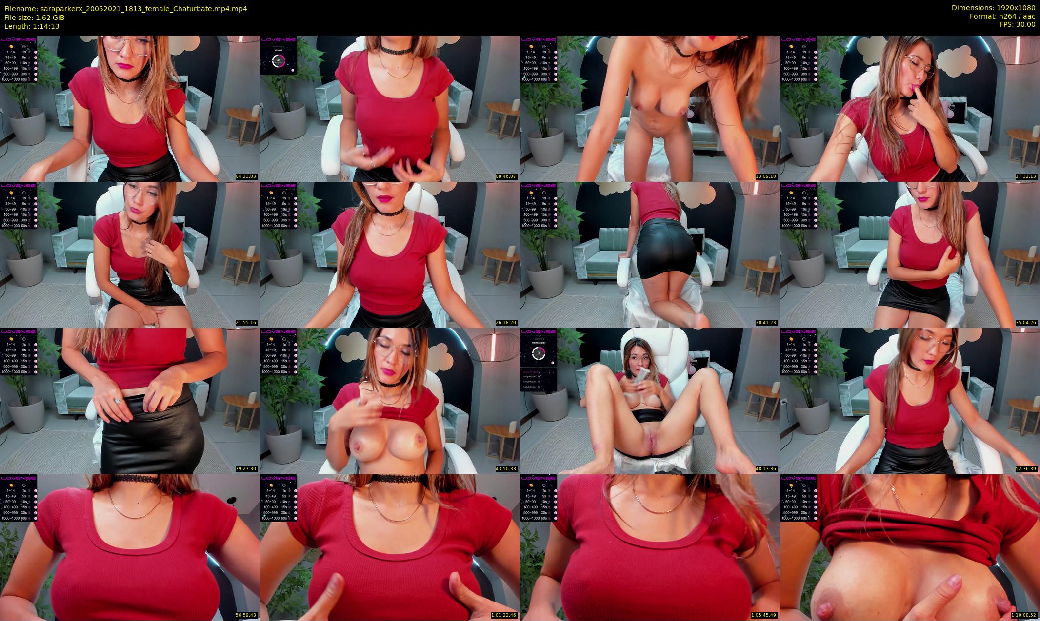 saraparkerx — 75 minute Chaturbate female cam show recording, 1080p, May 20, 2021