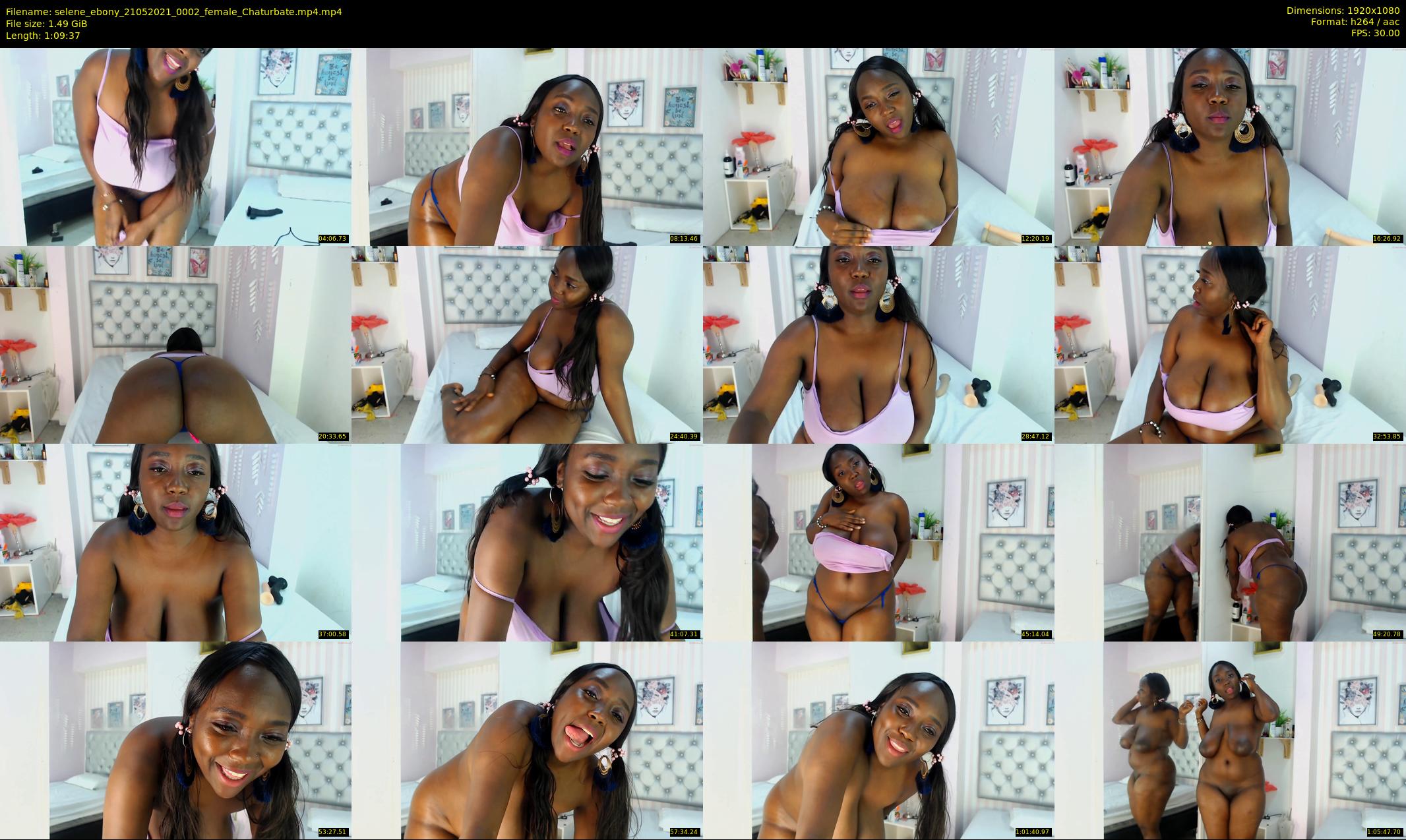 selene_ebony — 70 minute Chaturbate female cam show recording, 1080p, May 21, 2021