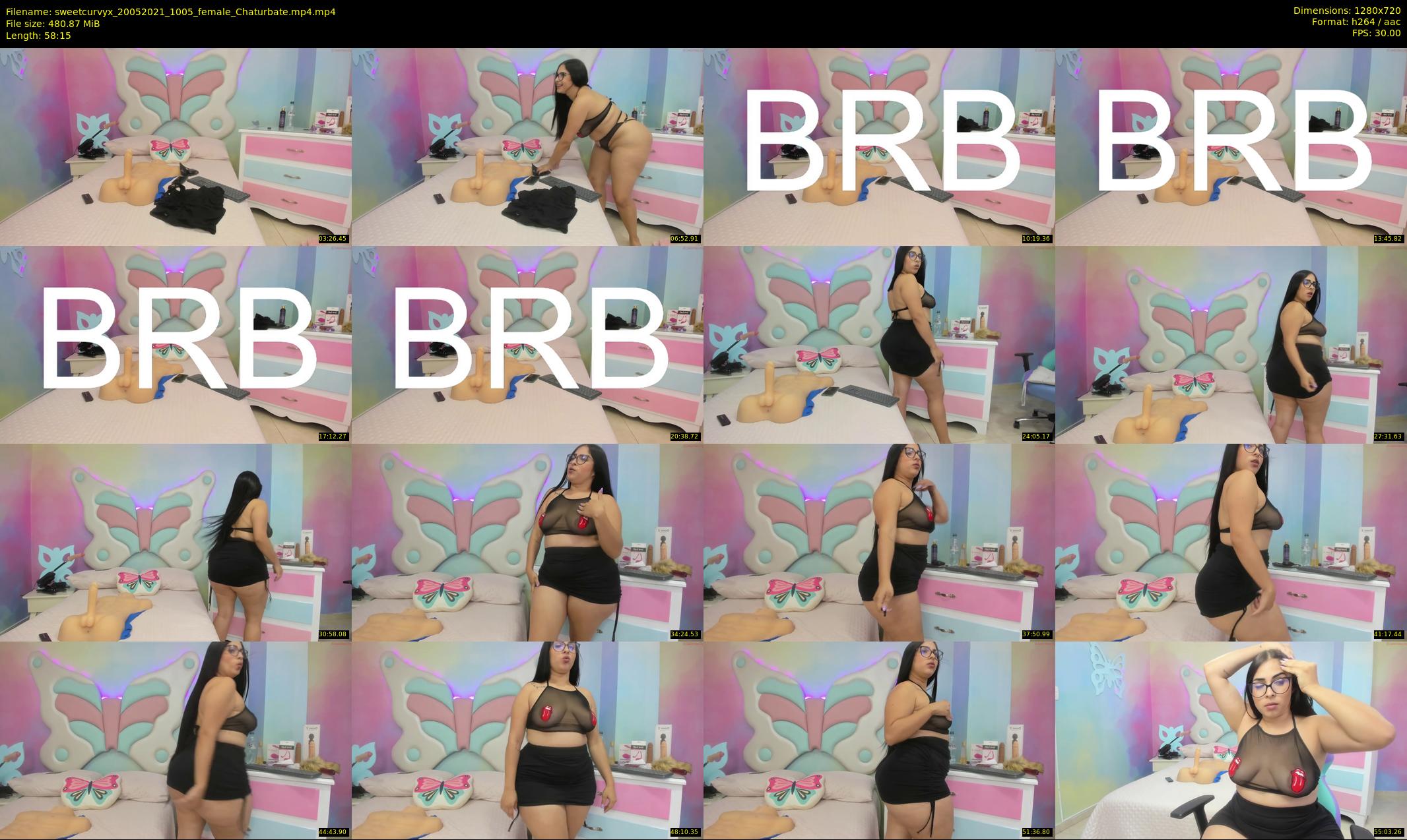 sweetcurvyx — 59 minute Chaturbate couple cam show recording, 720p, May 20, 2021