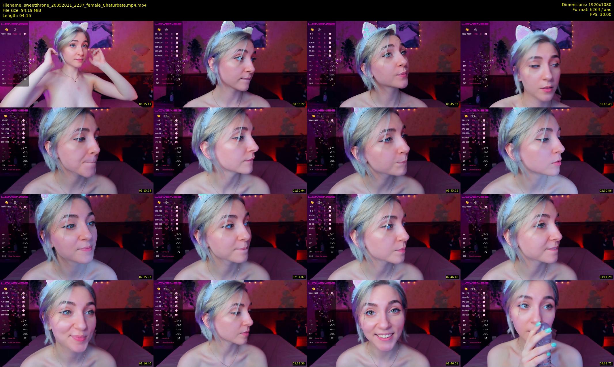 sweetthrone — 5 minute Chaturbate couple cam show recording, 1080p, May 20, 2021
