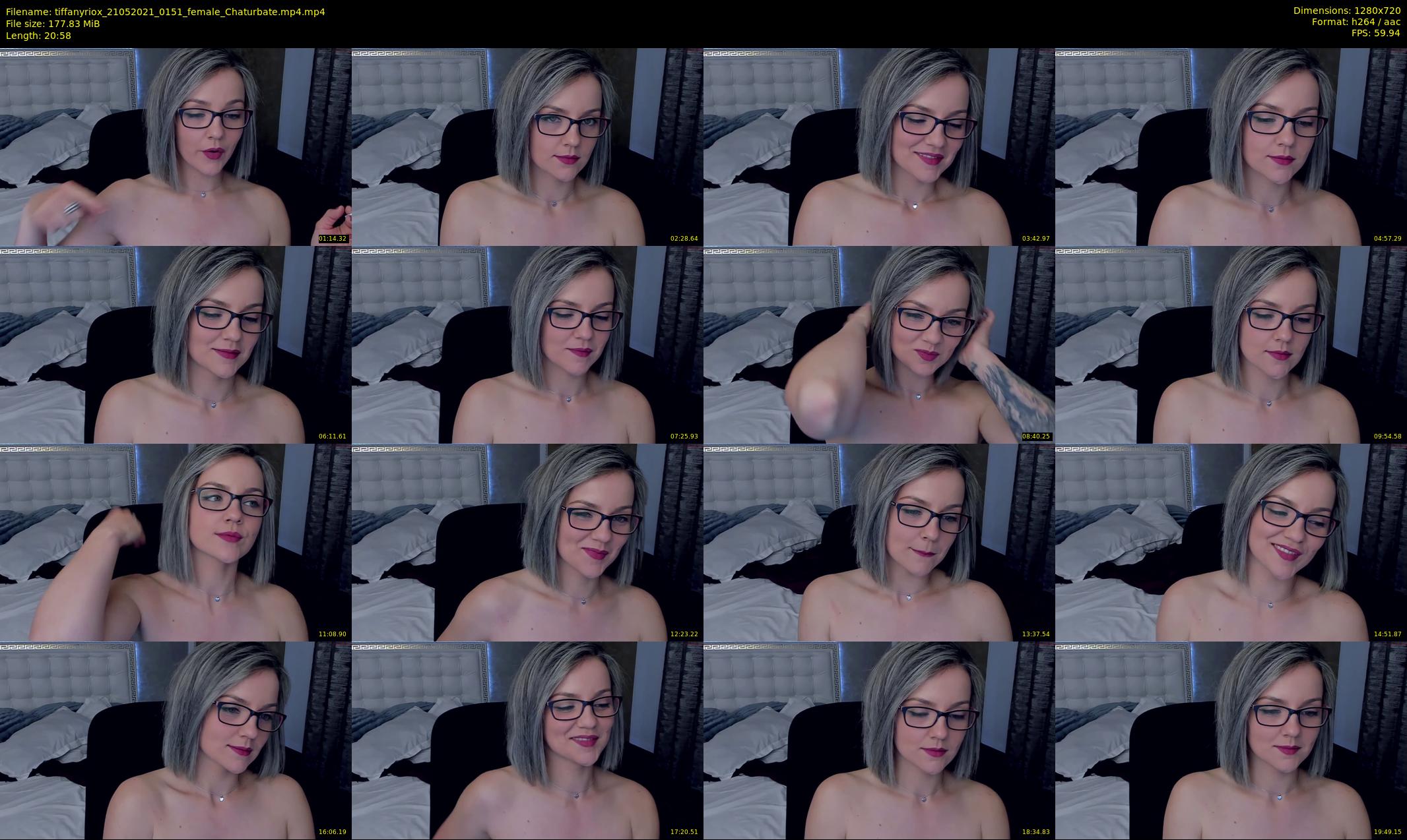 tiffanyriox — 21 minute Chaturbate female cam show recording, 720p, May 21, 2021