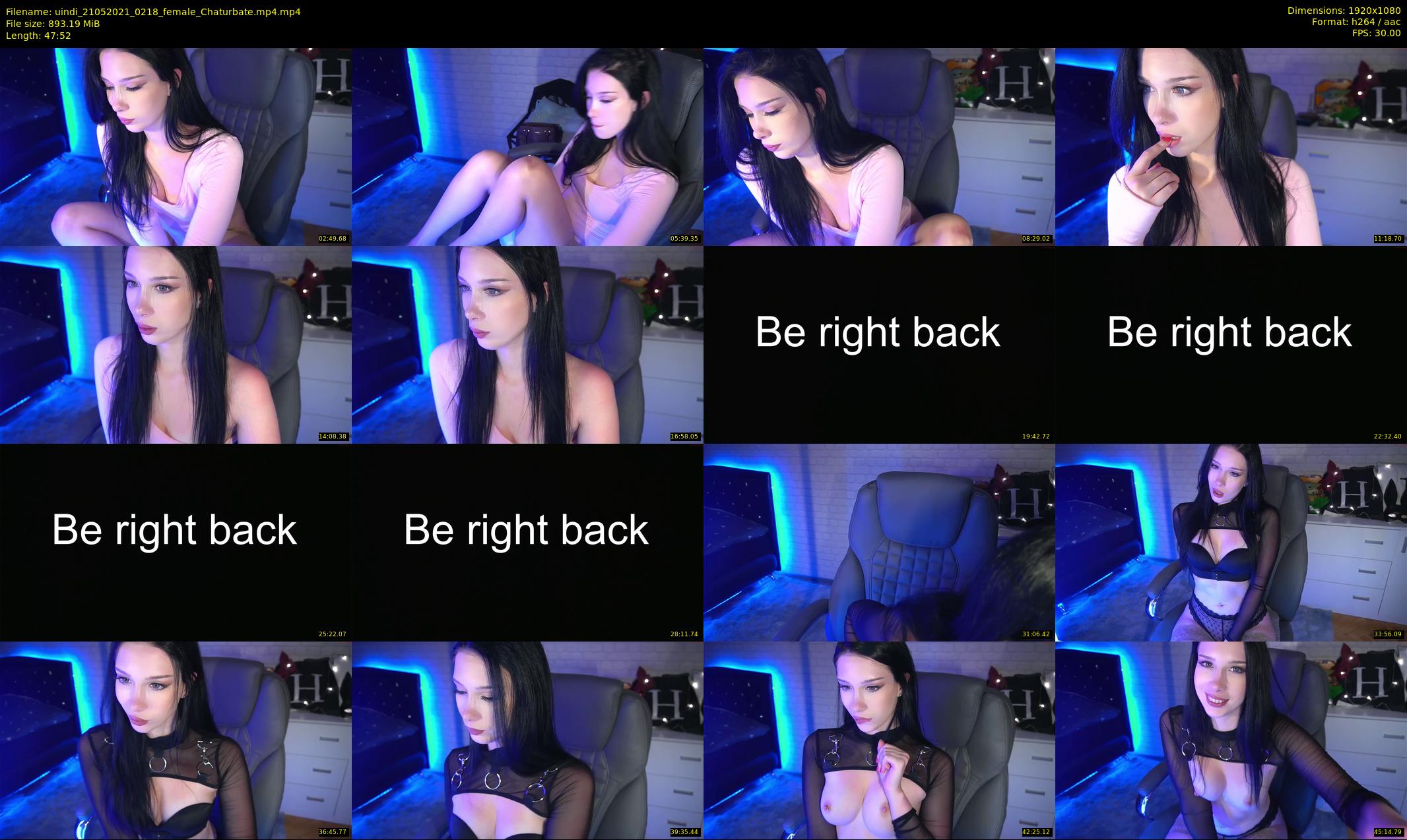 uindi — 48 minute Chaturbate female cam show recording, 1080p, May 21, 2021