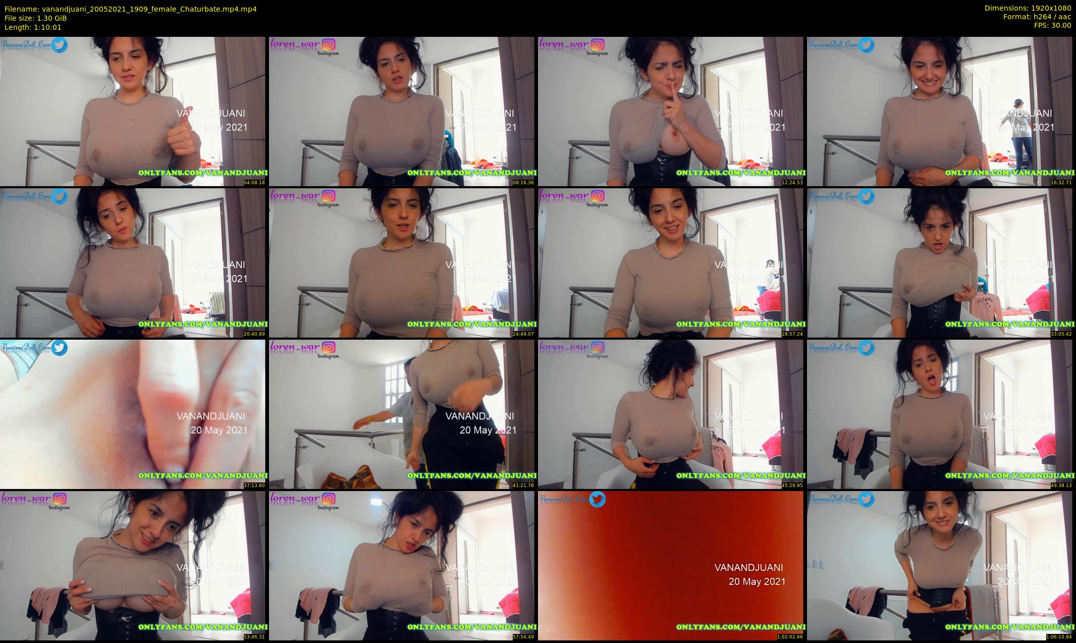 vanandjuani — 71 minute Chaturbate female cam show recording, 1080p, May 20, 2021