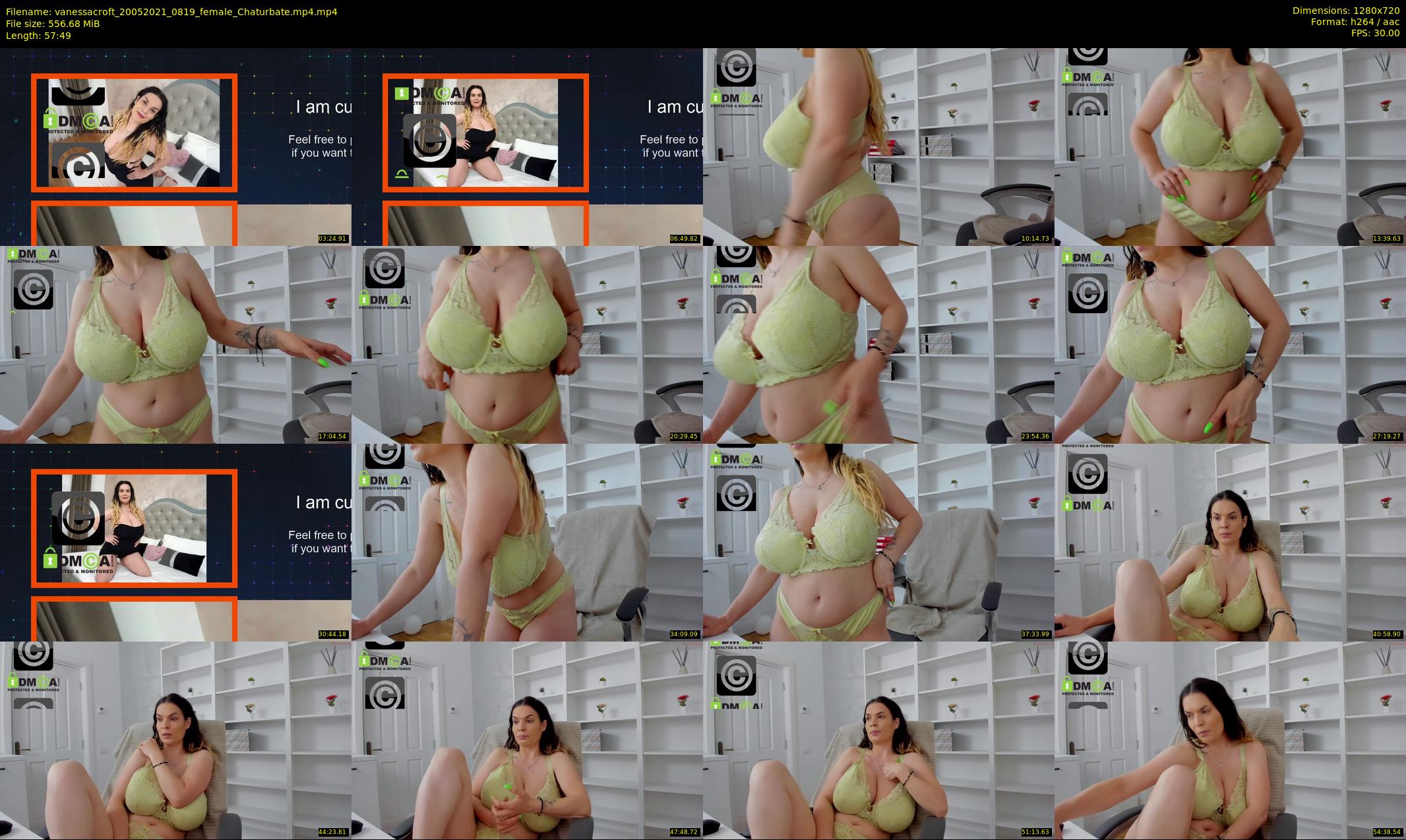 vanessacroft — 58 minute Chaturbate female cam show recording, 720p, May 20, 2021