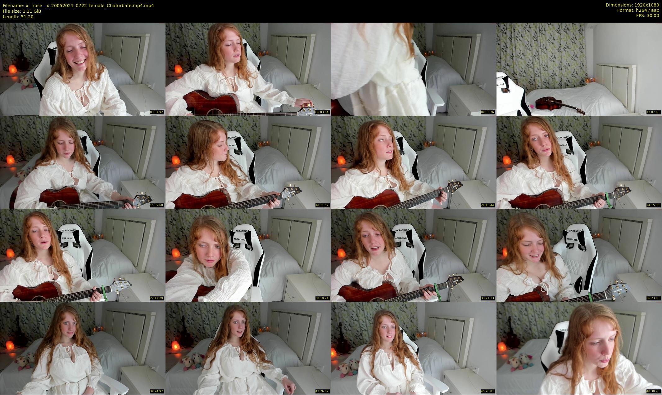 x__rose__x — 52 minute Chaturbate female cam show recording, 1080p, May 20, 2021