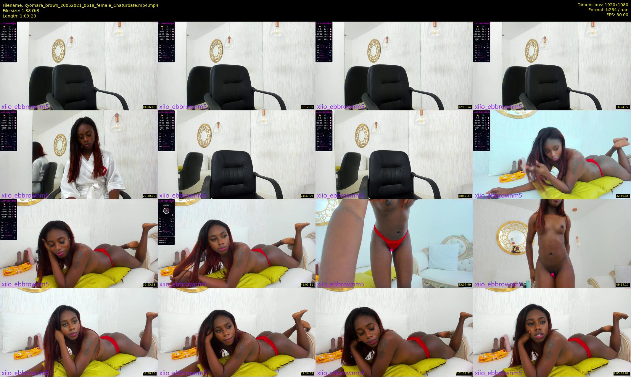 xyomara_brown — 70 minute Chaturbate female cam show recording, 1080p, May 20, 2021