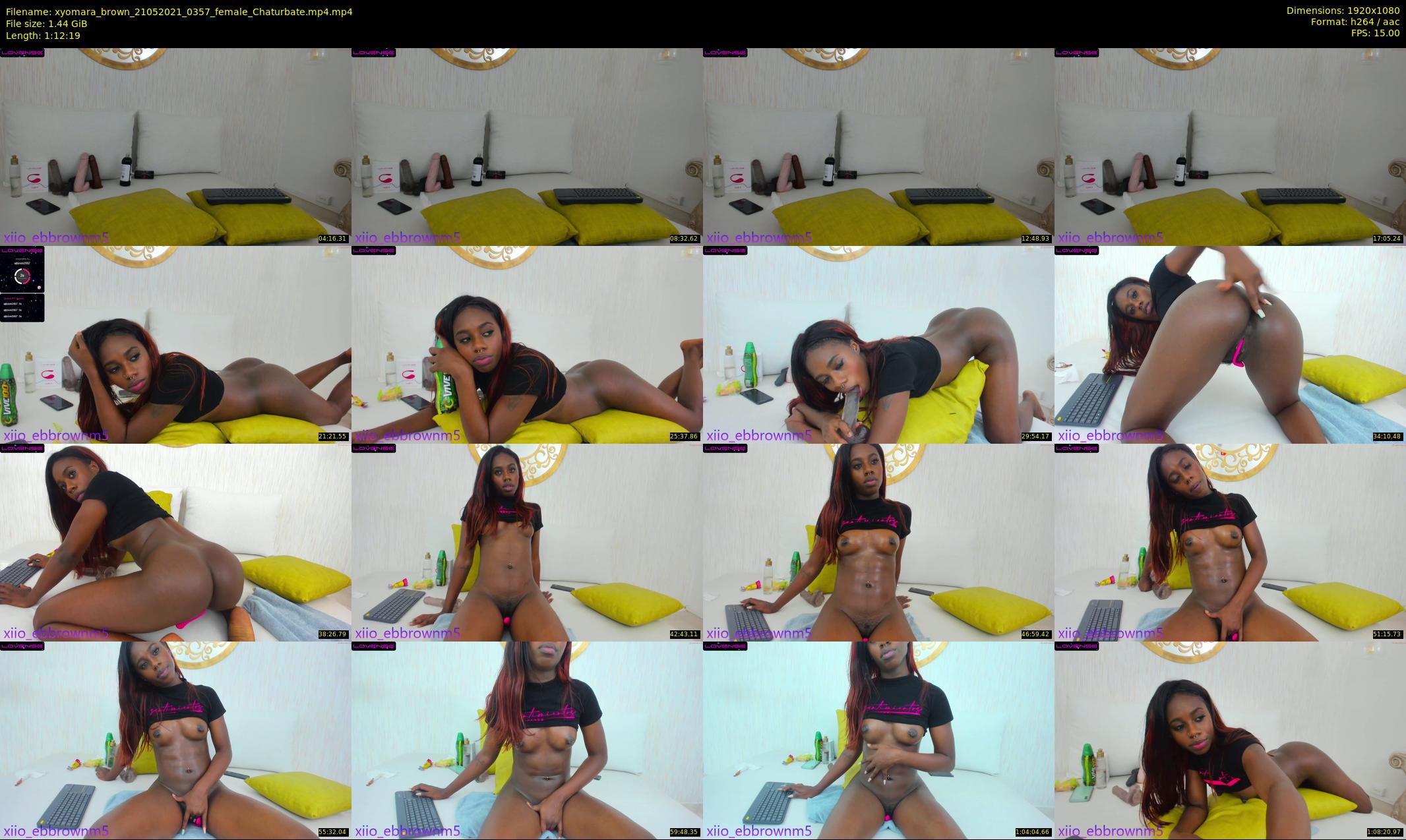 xyomara_brown — 73 minute Chaturbate female cam show recording, 1080p, May 21, 2021