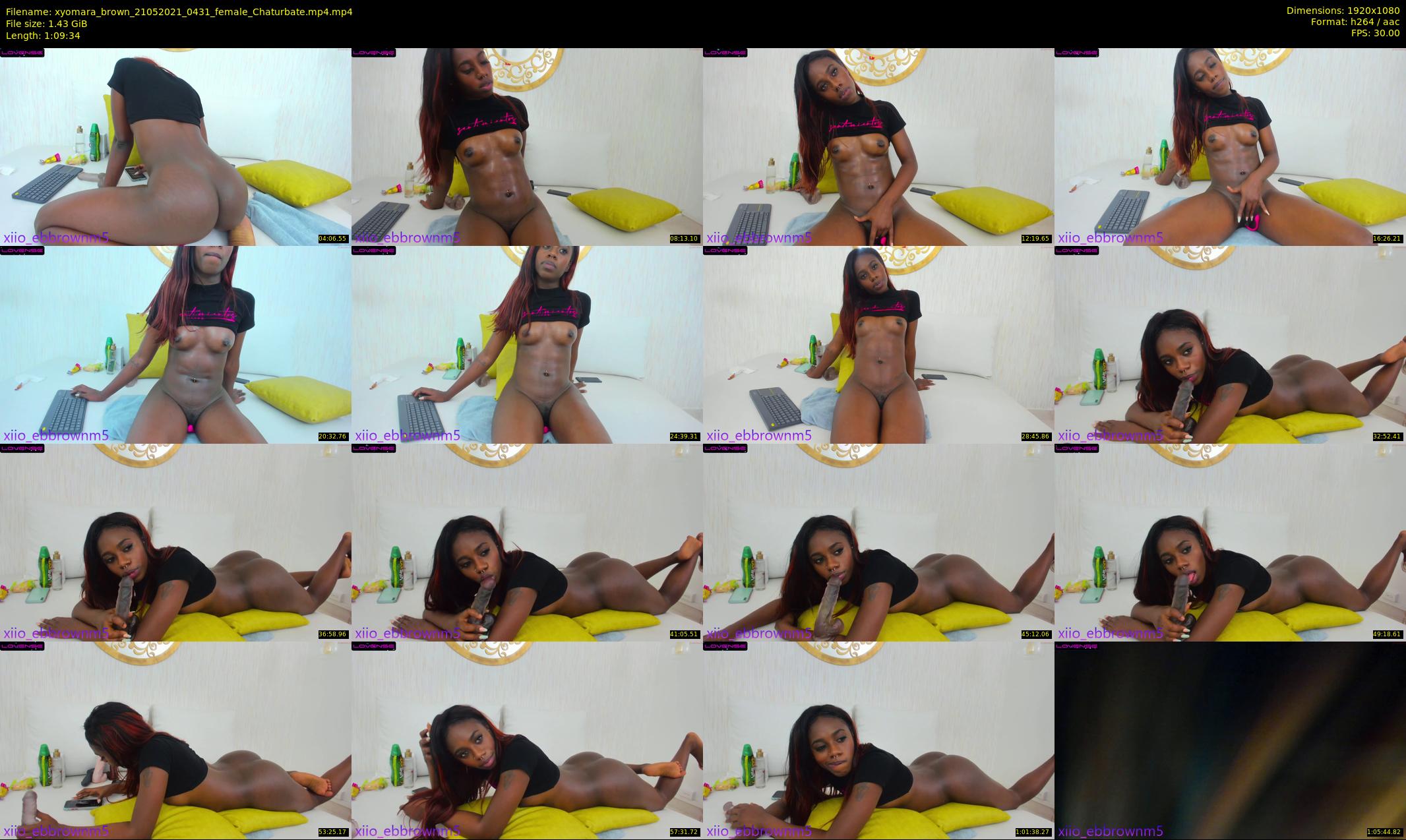 xyomara_brown — 70 minute Chaturbate female cam show recording, 1080p, May 21, 2021