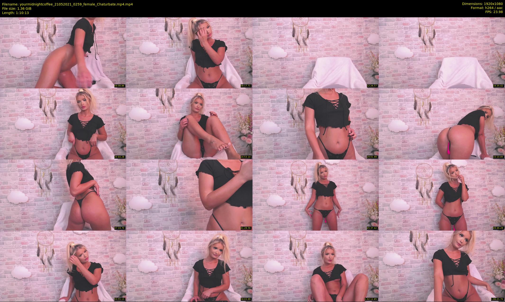 yourmidnightcoffee — 71 minute Chaturbate female cam show recording, 1080p, May 21, 2021