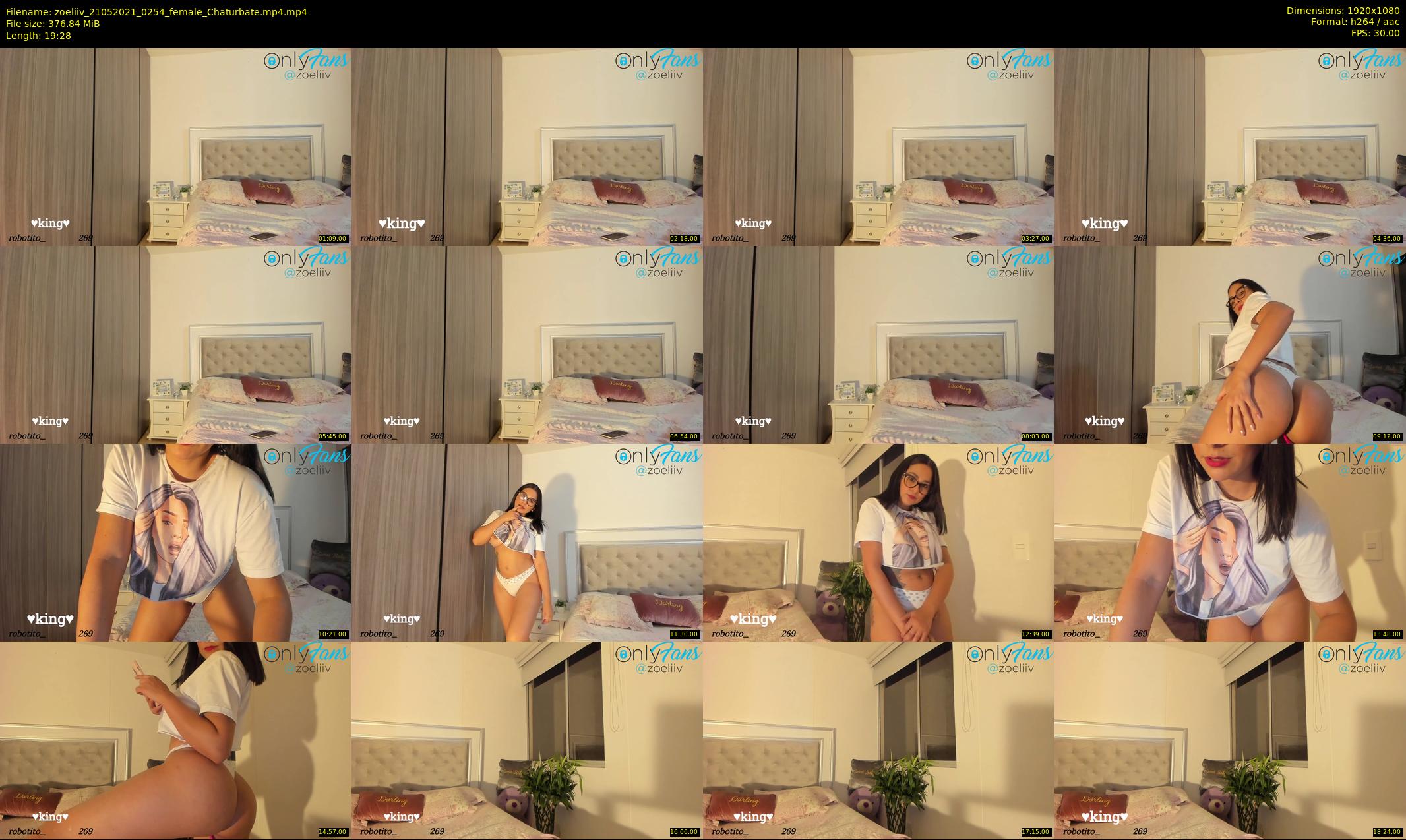 zoeliiv — 20 minute Chaturbate female cam show recording, 1080p, May 21, 2021