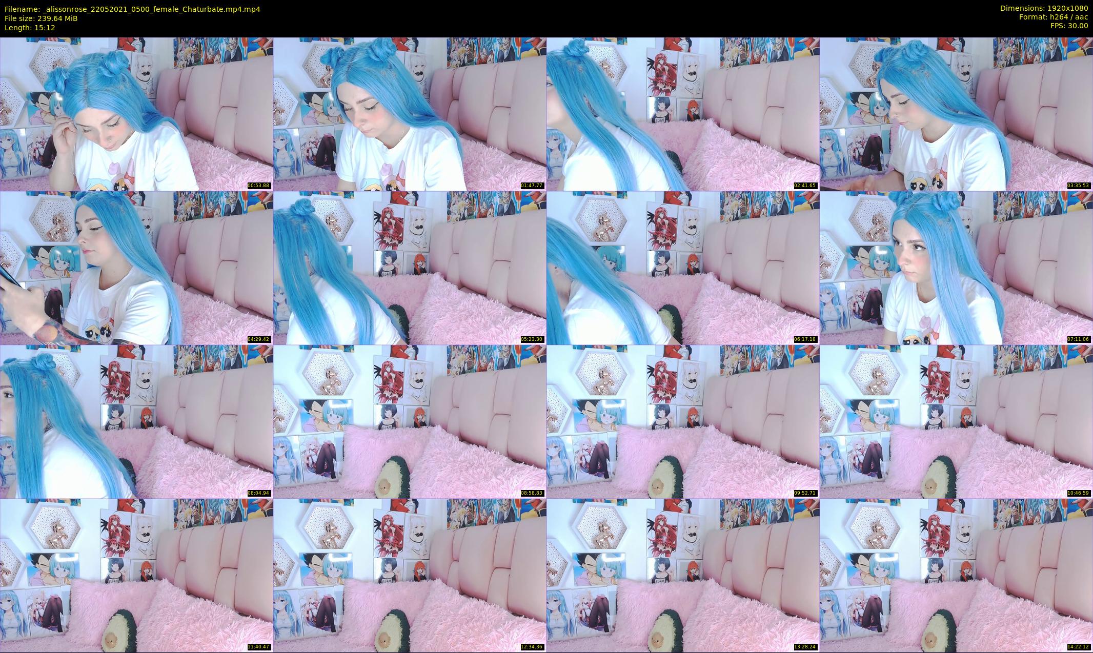 _alissonrose — 16 minute Chaturbate female cam show recording, 1080p, May 22, 2021