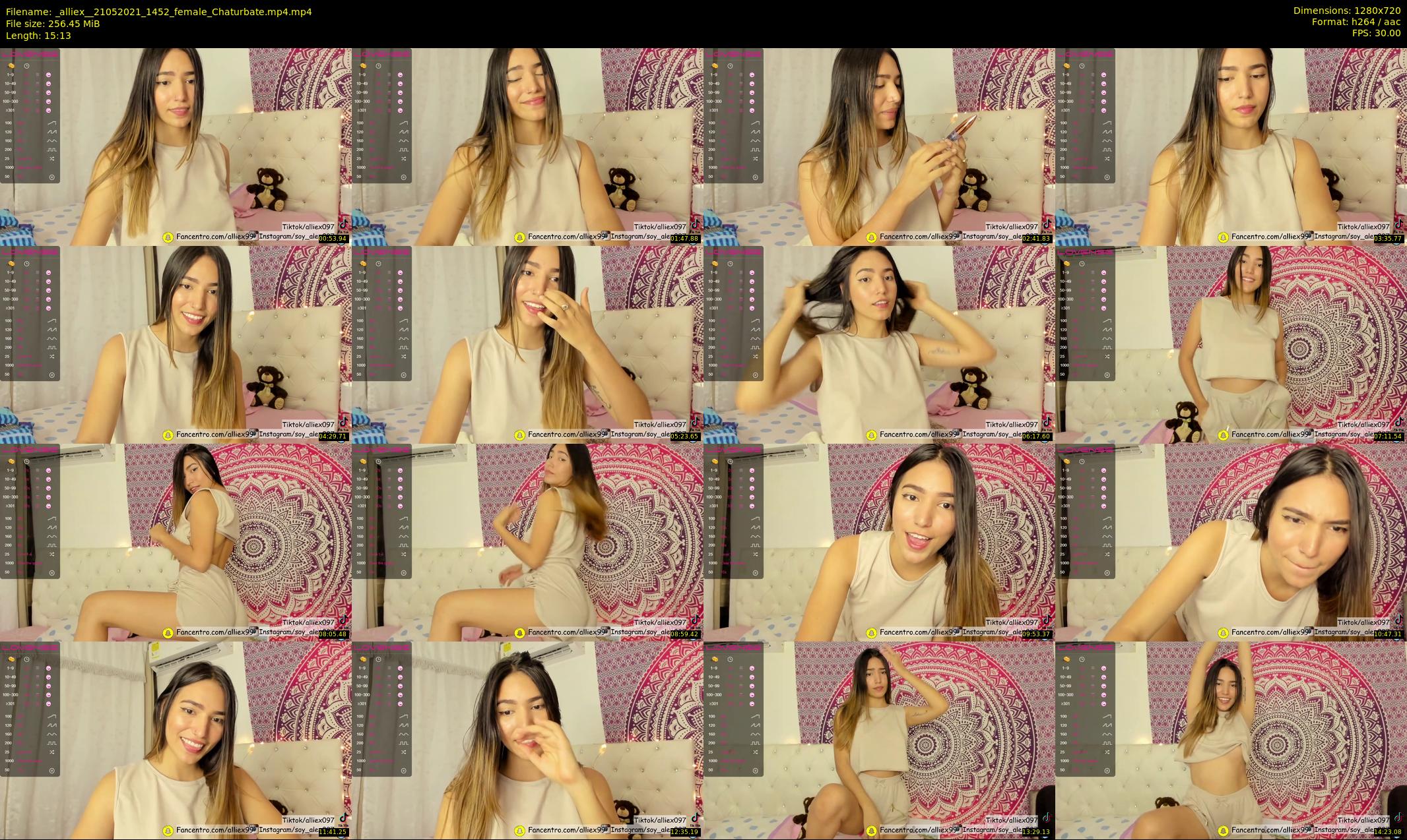 _alliex_ — 16 minute Chaturbate female cam show recording, 720p, May 21, 2021
