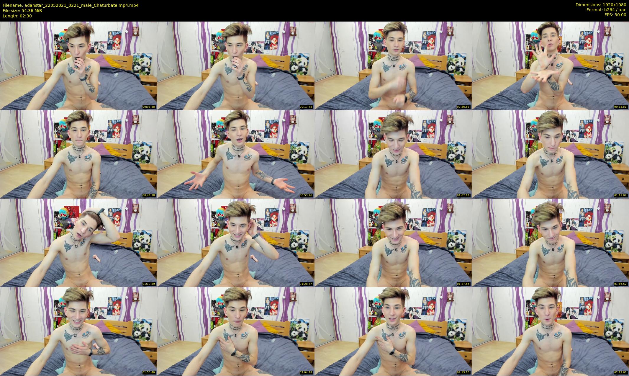 adanstar — 3 minute Chaturbate male cam show recording, 1080p, May 22, 2021